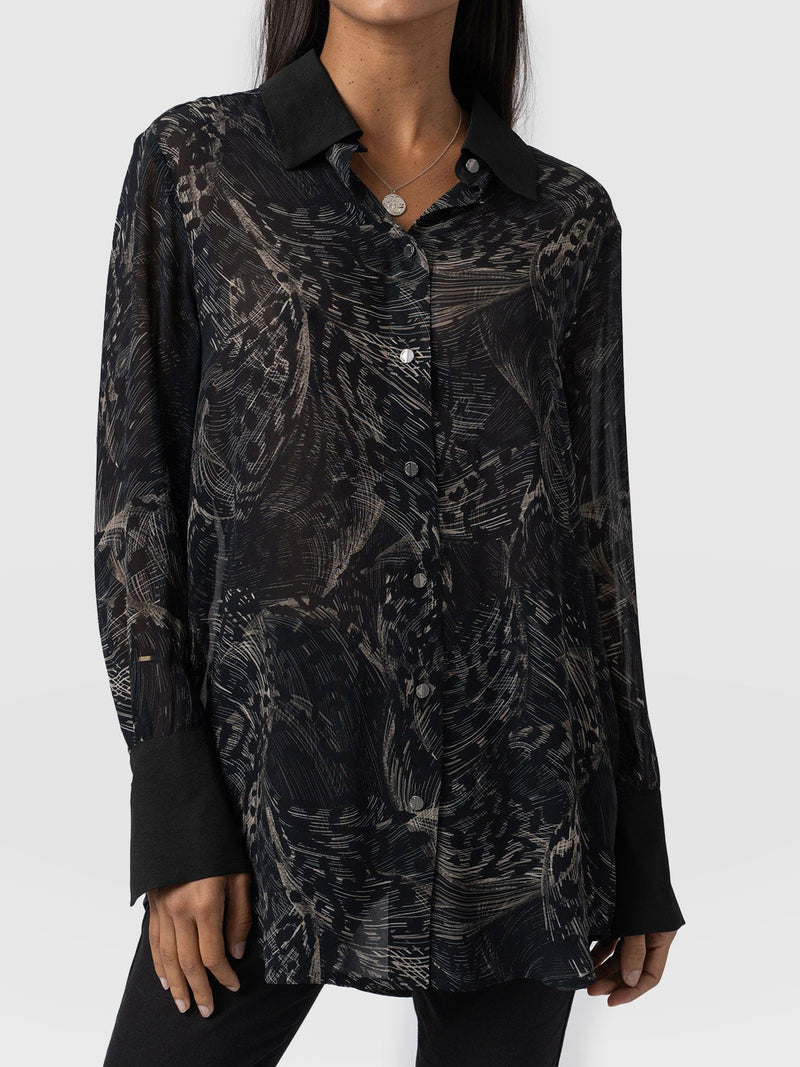 Madison Shirt Spot Feather - Women's Shirts | Saint + Sofia® US