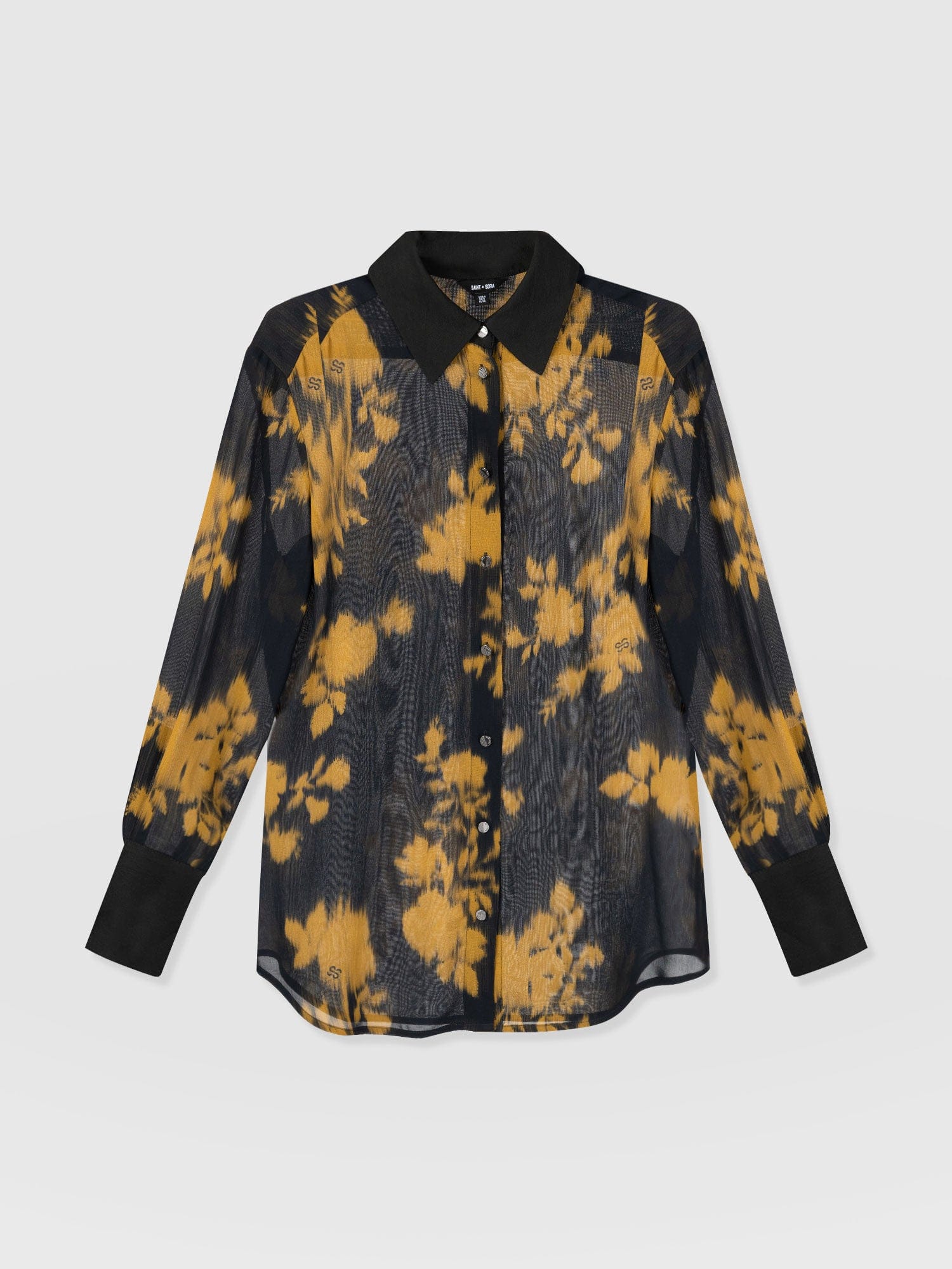 Madison Shirt Yellow Fade Floral - Women's Shirts | Saint + Sofia® US