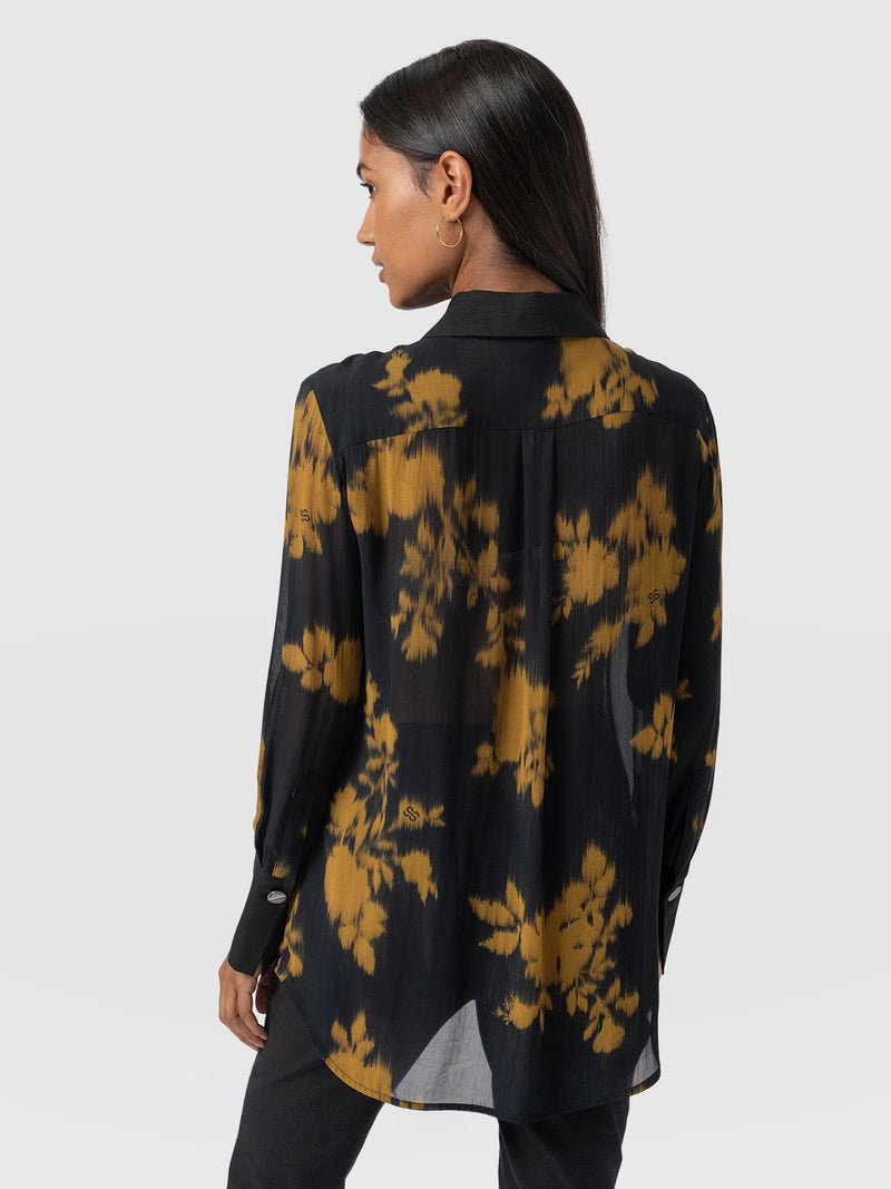 Madison Shirt Yellow Fade Floral - Women's Shirts | Saint + Sofia® US