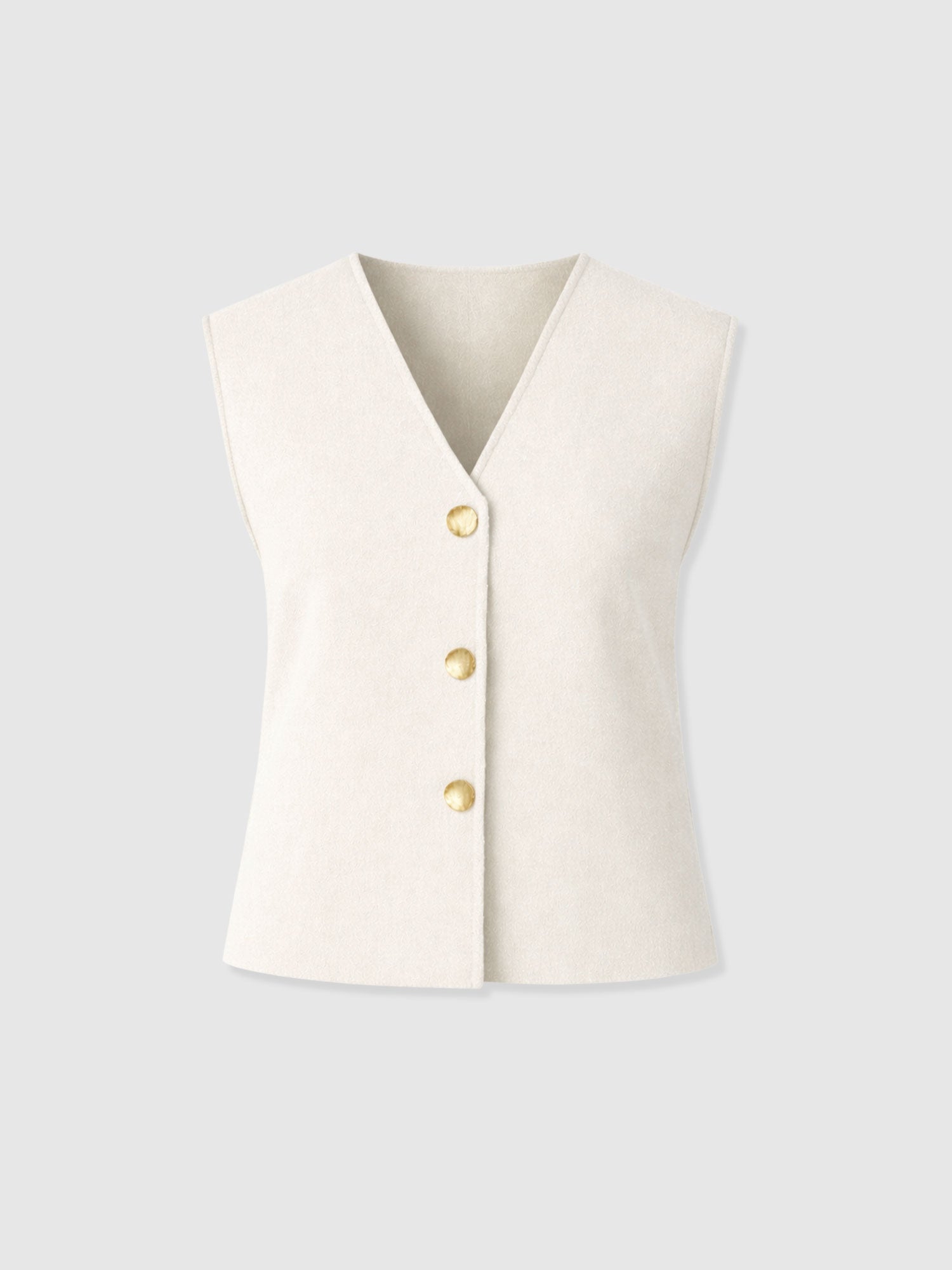 Maeva Knit Waistcoat - Cream - Women's Sweaters | Saint + Sofia® USA
