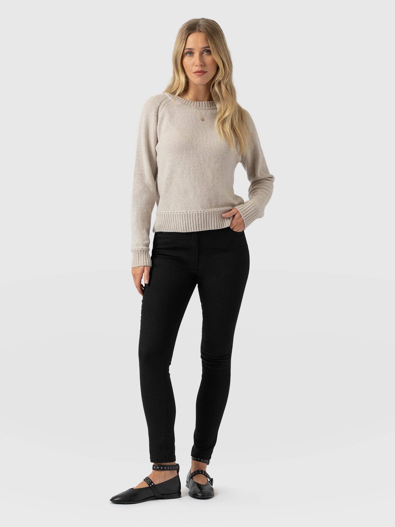 Maeva Skinny Pant Black - Women's Pants | Saint + Sofia® US