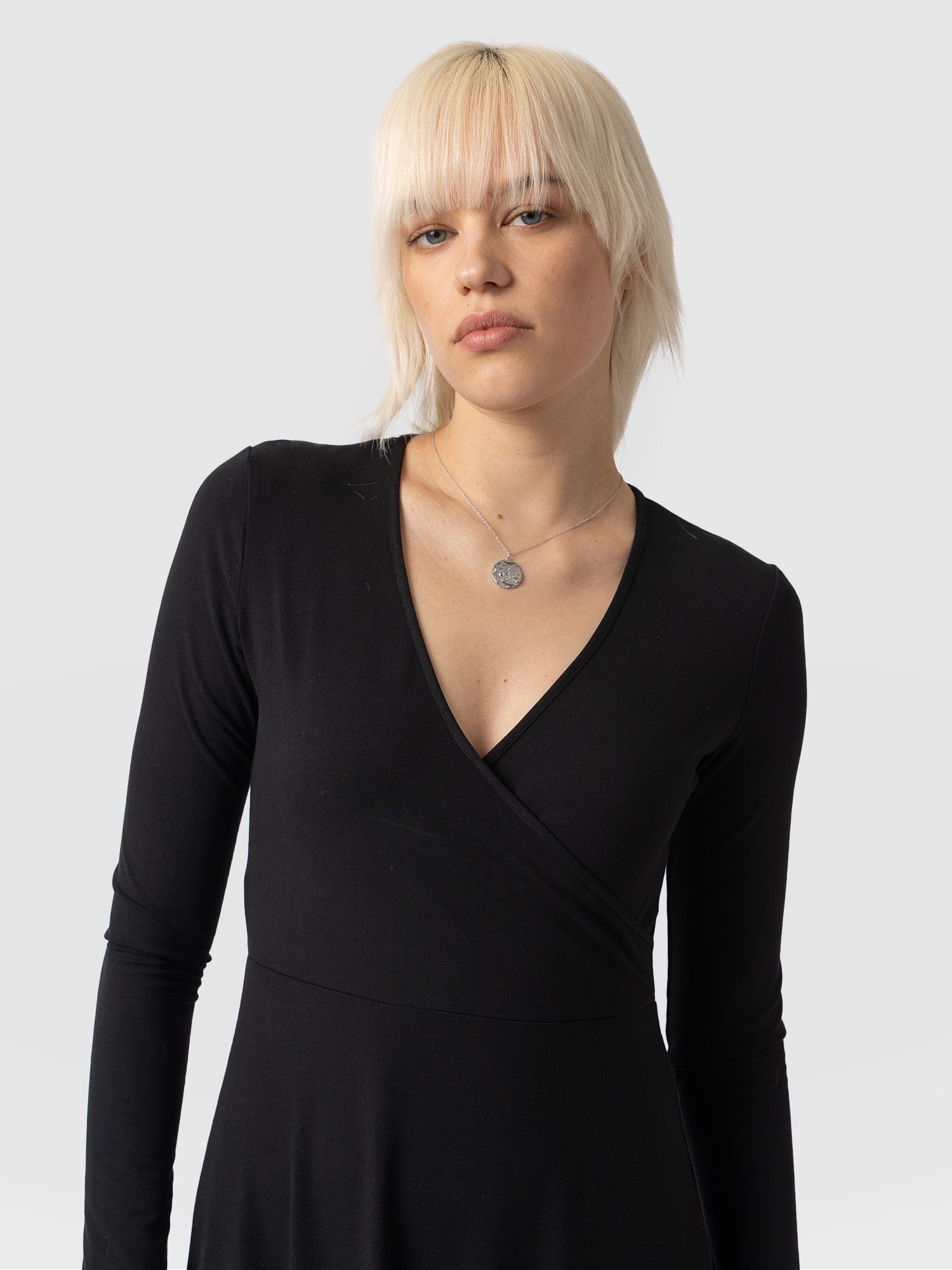 Maggie Wrap Dress Black - Women's Dresses | Saint + Sofia® USA
