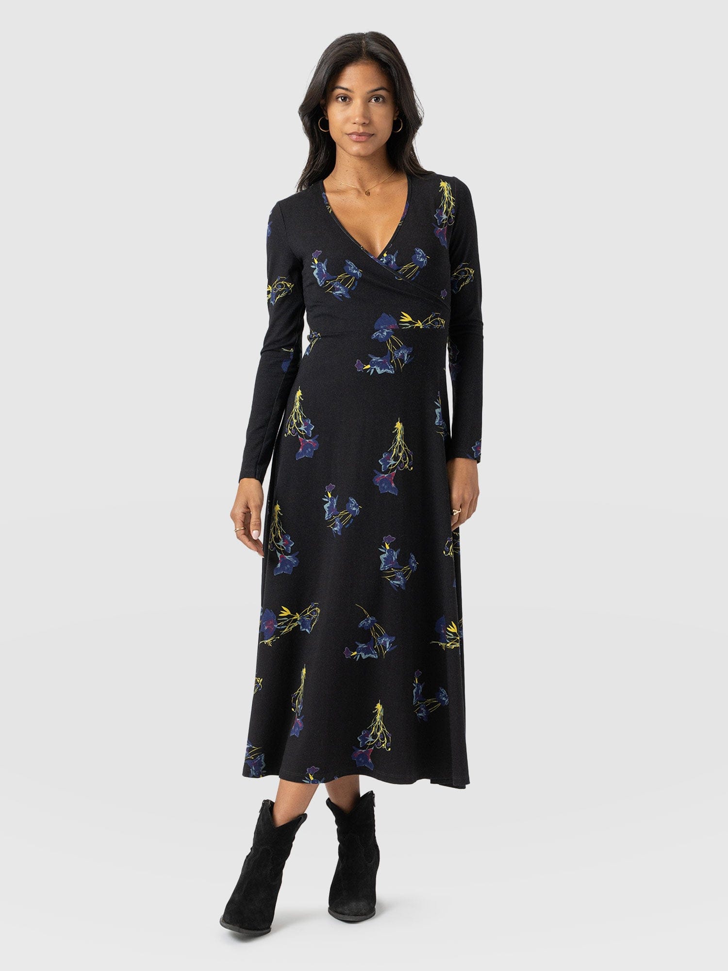 Maggie Wrap Dress Blue Lily Gardens - Women's Dresses | Saint + Sofia® US