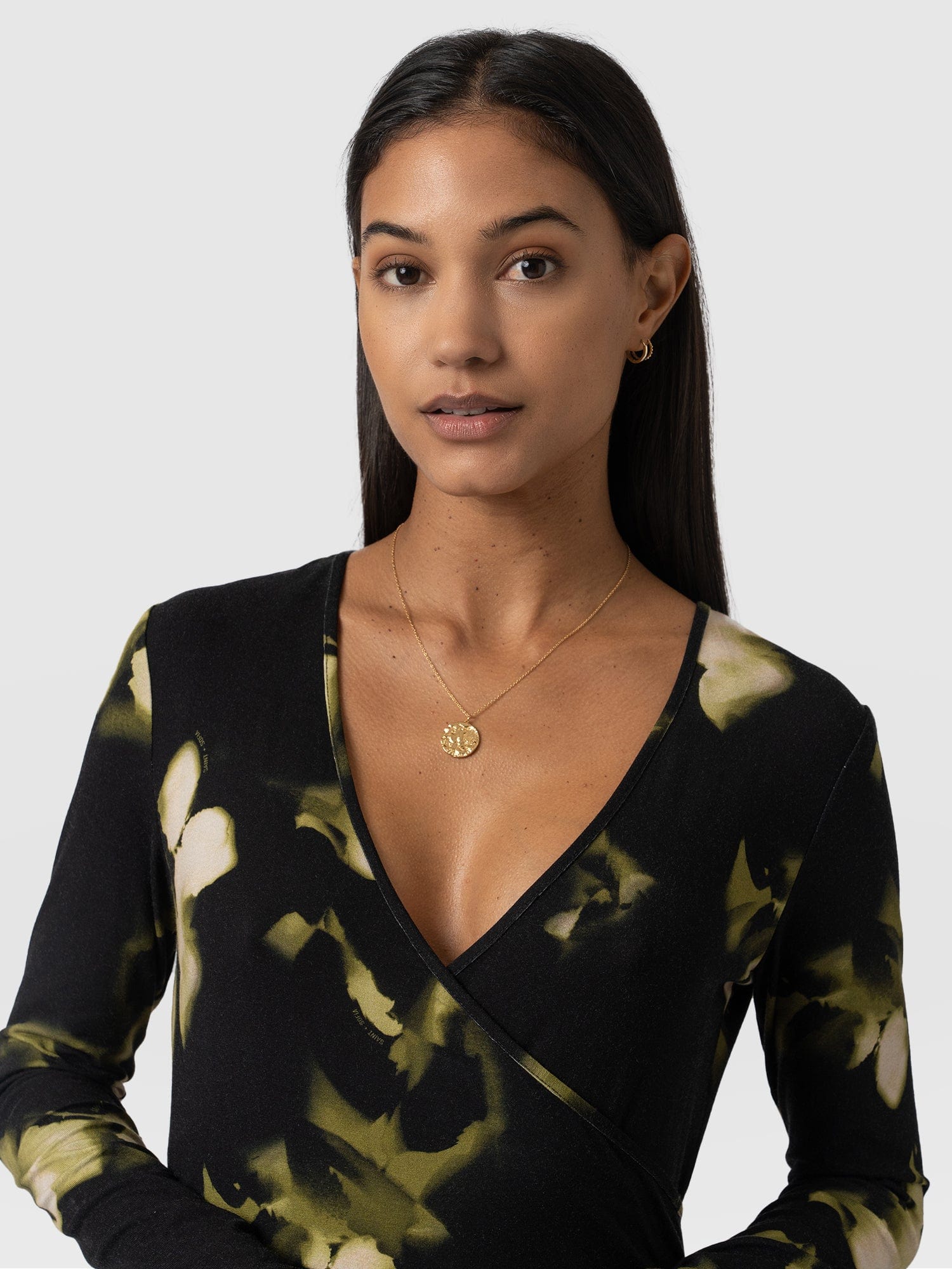 Maggie Wrap Dress Green Aurora - Women's Dresses | Saint + Sofia® USA