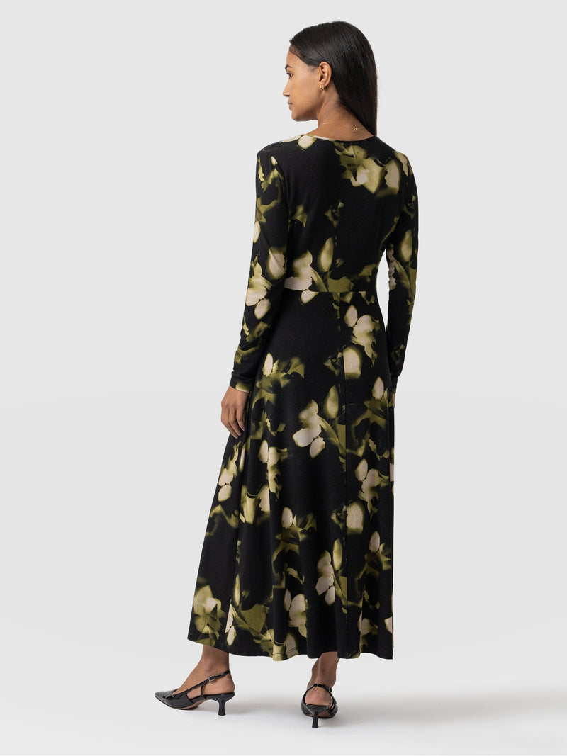 Maggie Wrap Dress Green Aurora - Women's Dresses | Saint + Sofia® USA