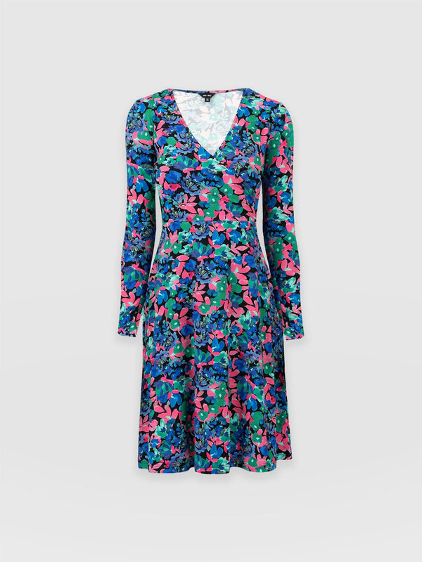 Maggie Wrap Dress Neptune Garden - Women's Dresses | Saint + Sofia® UK