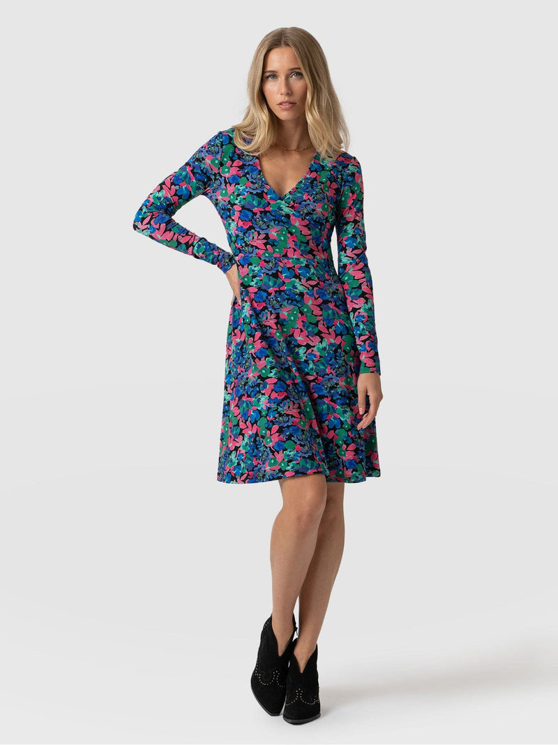 Maggie Wrap Dress Neptune Garden - Women's Dresses | Saint + Sofia® USA