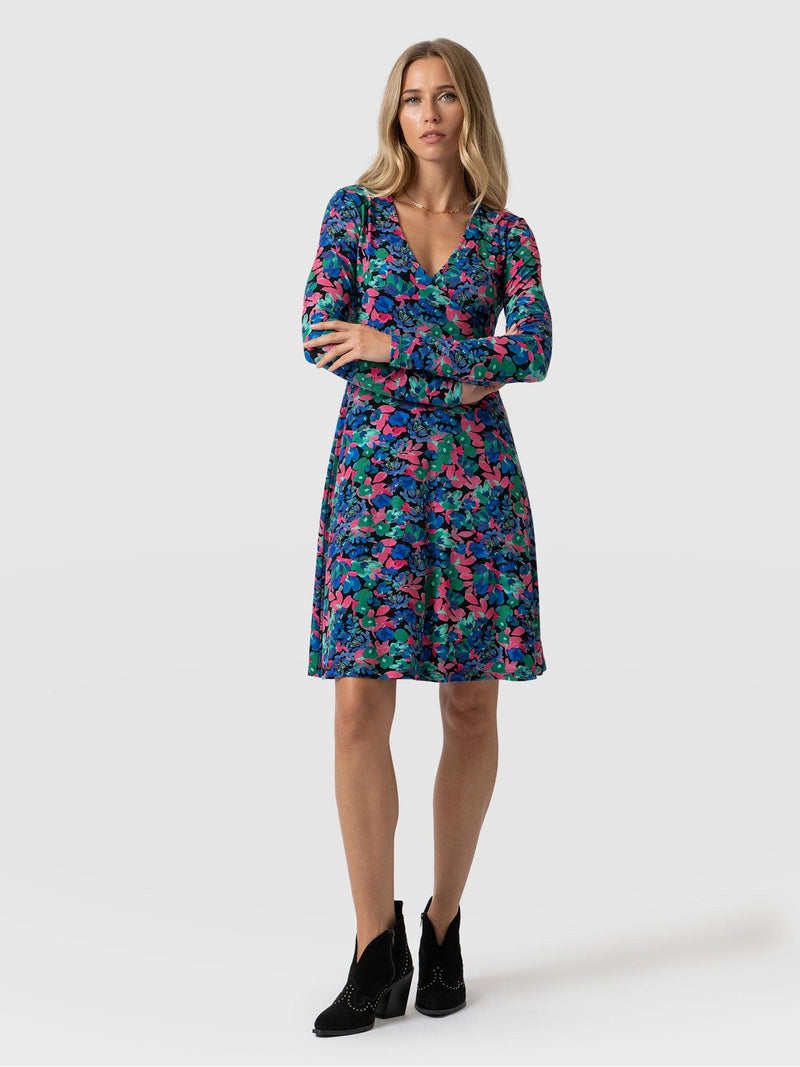 Maggie Wrap Dress Neptune Garden - Women's Dresses | Saint + Sofia® USA