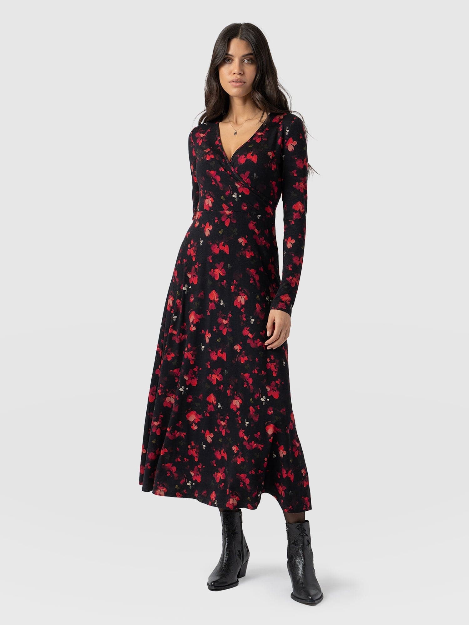 Maggie Wrap Midi Dress Pink Aurora - Women's Dresses | Saint + Sofia® US