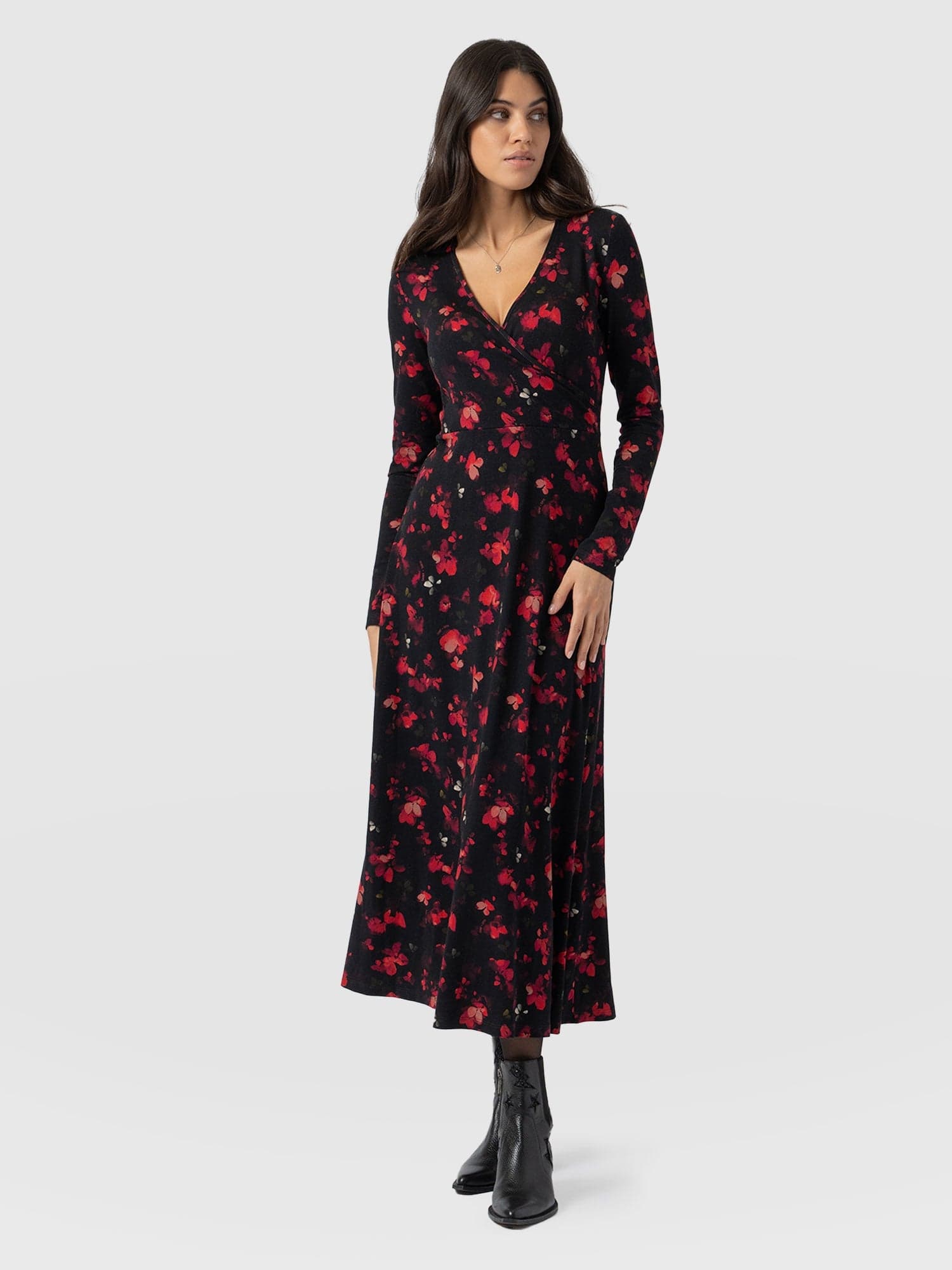 Maggie Wrap Midi Dress Pink Aurora - Women's Dresses | Saint + Sofia® US