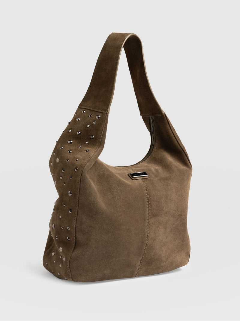 Margot Hobo Shoulder Bag Khaki - Women's Bags | Saint + Sofia® UK