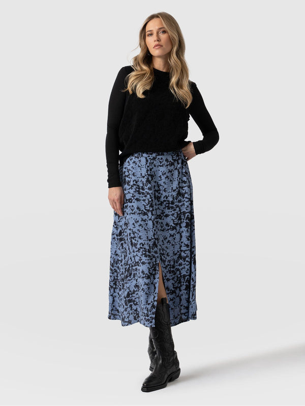 Marina Skirt Blue Cloud - Women's Skirts | Saint + Sofia® UK