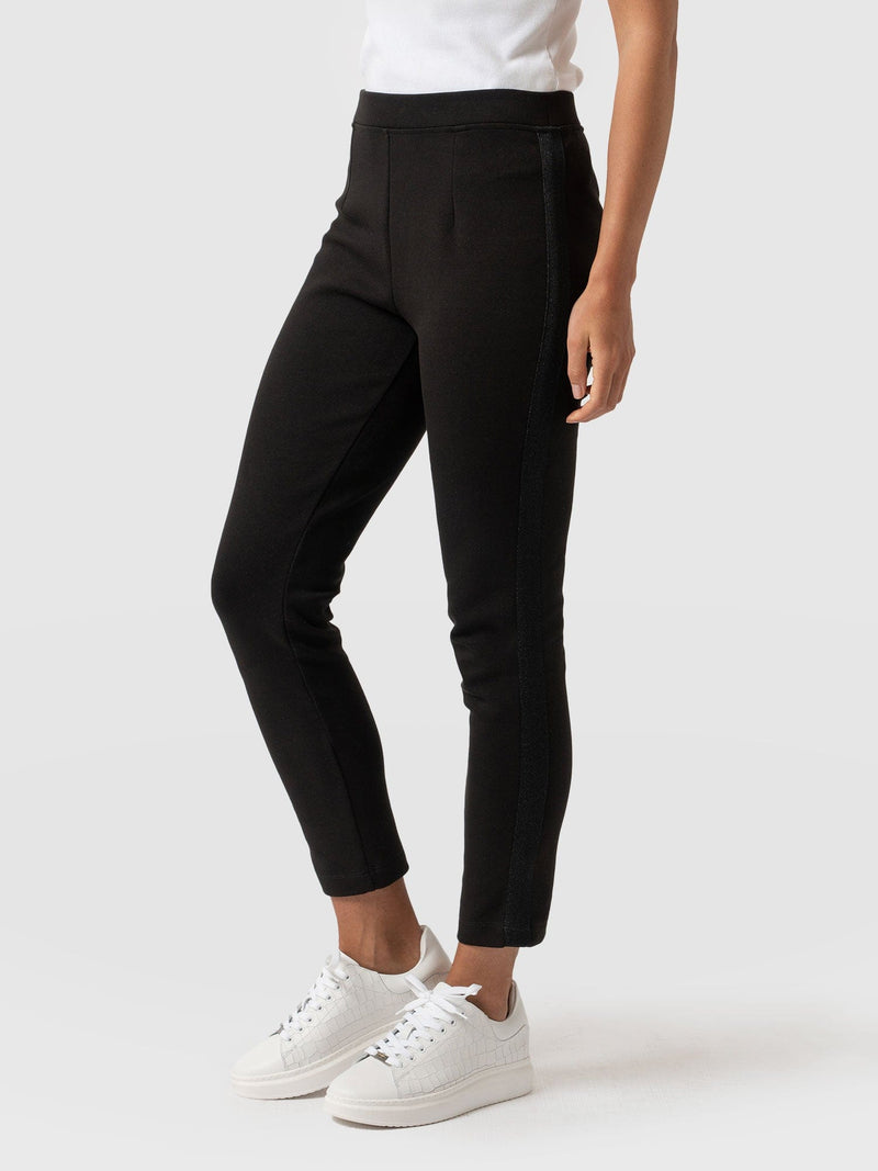 Marlow Tapered Pant Black - Women's Trousers | Saint + Sofia® USA