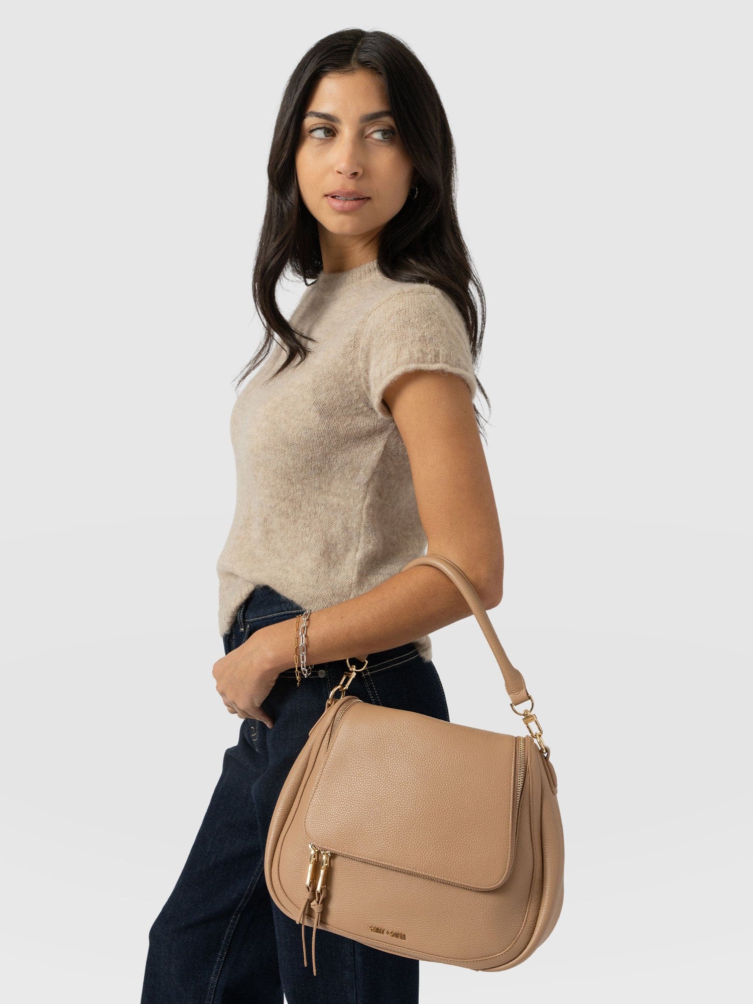 Marlowe Messenger Bag - Caramel - Women's Handbags | Saint + Sofia® USA
