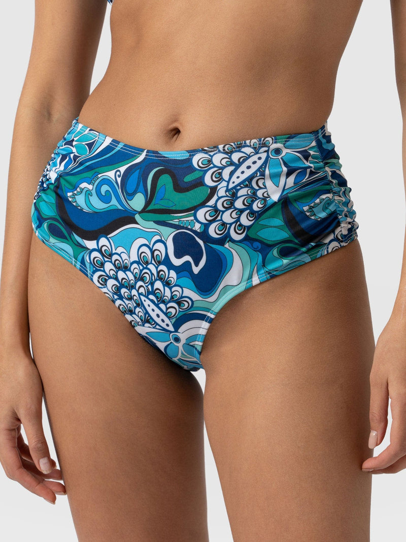 Maya Bandeau Bikini Bottom Paradise - Women's Swimwear | Saint + Sofia® USA