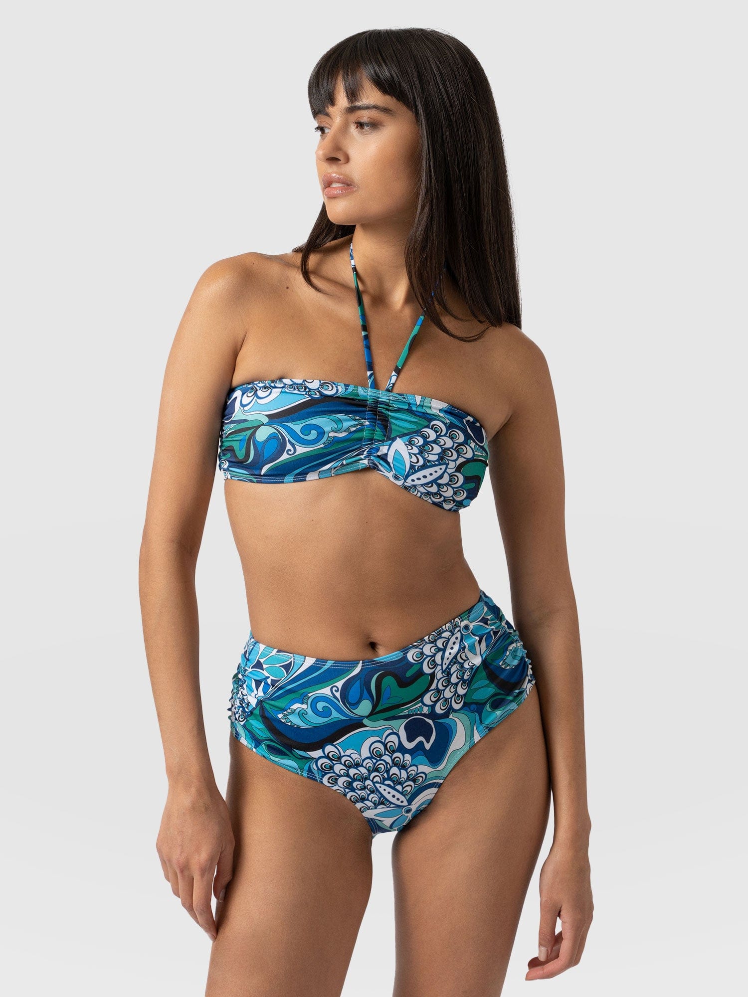Maya Bandeau Bikini Bottom Paradise - Women's Swimwear | Saint + Sofia® USA