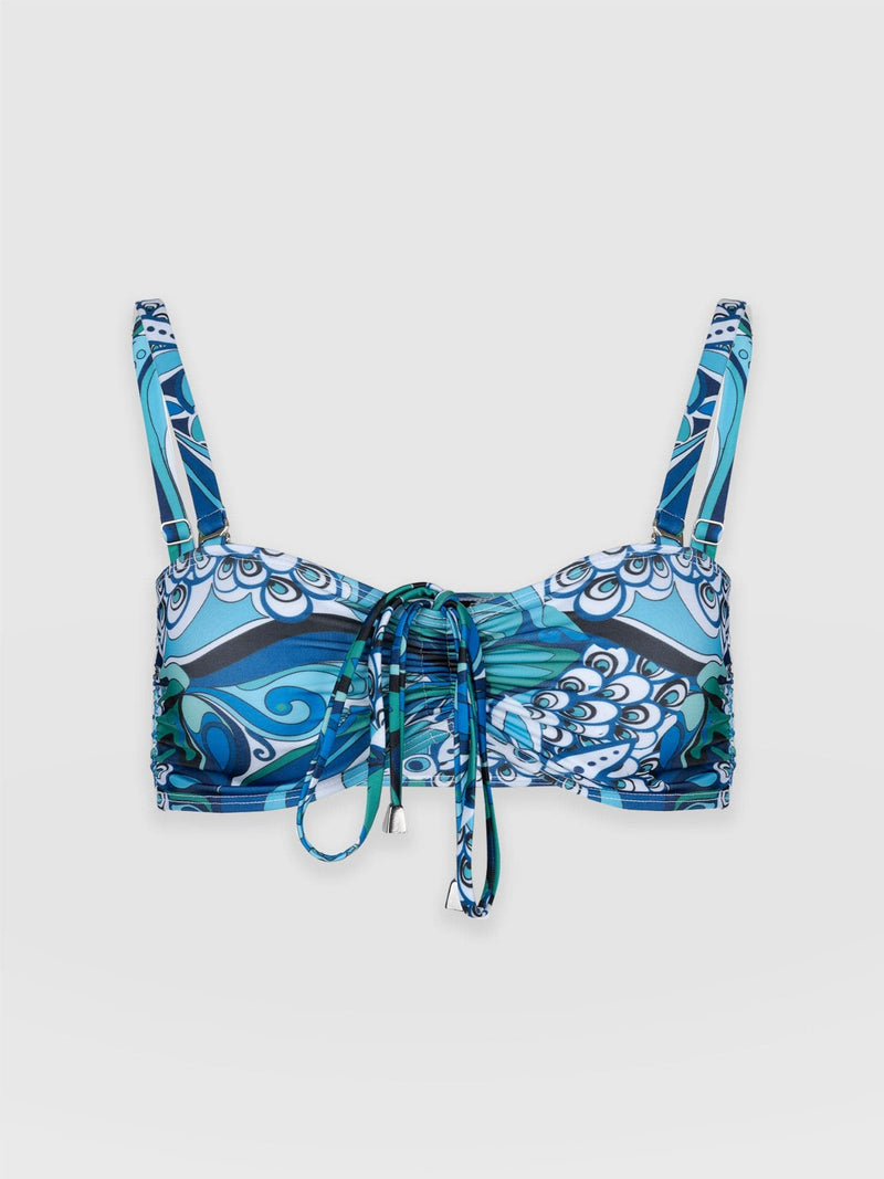 Maya Bandeau Bikini Top Paradise - Women's Swimwear | Saint + Sofia® UK