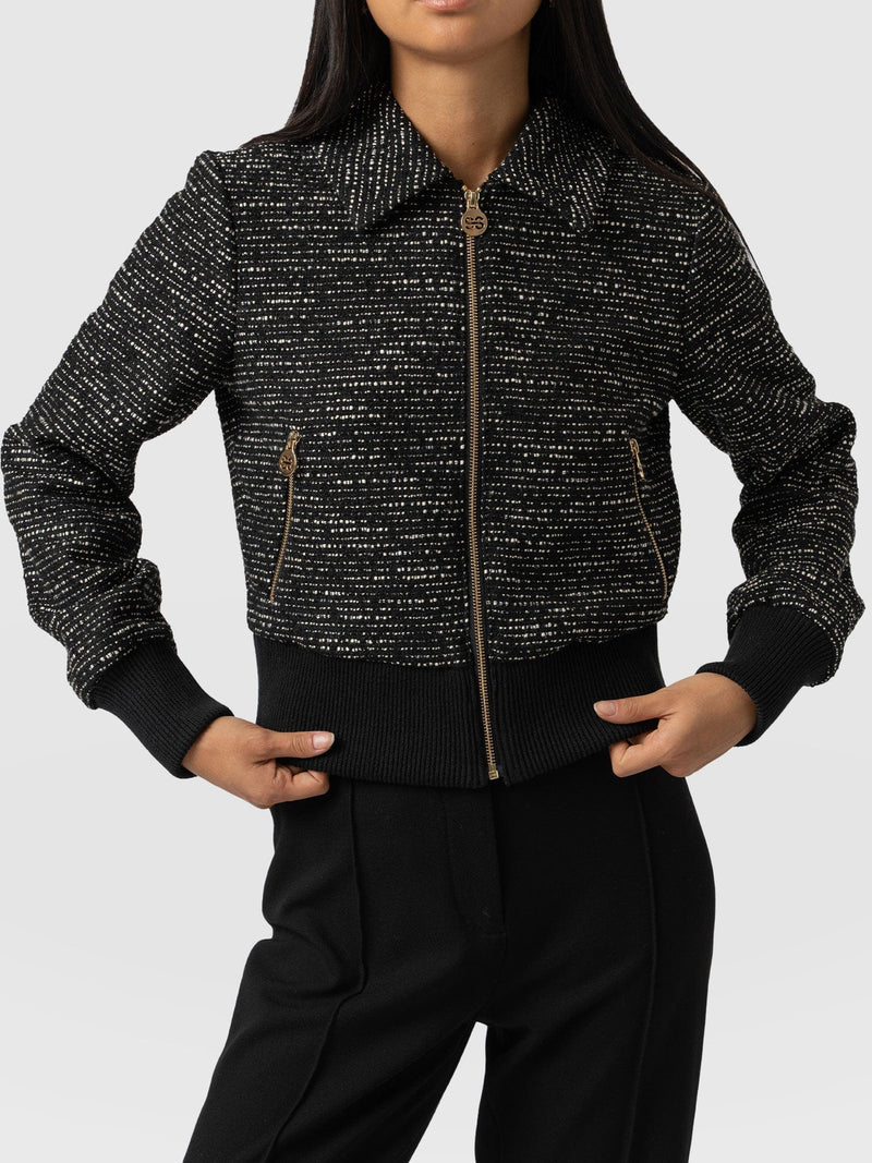 Melrose Jacket Black - Women's Jackets | Saint + Sofia® UK