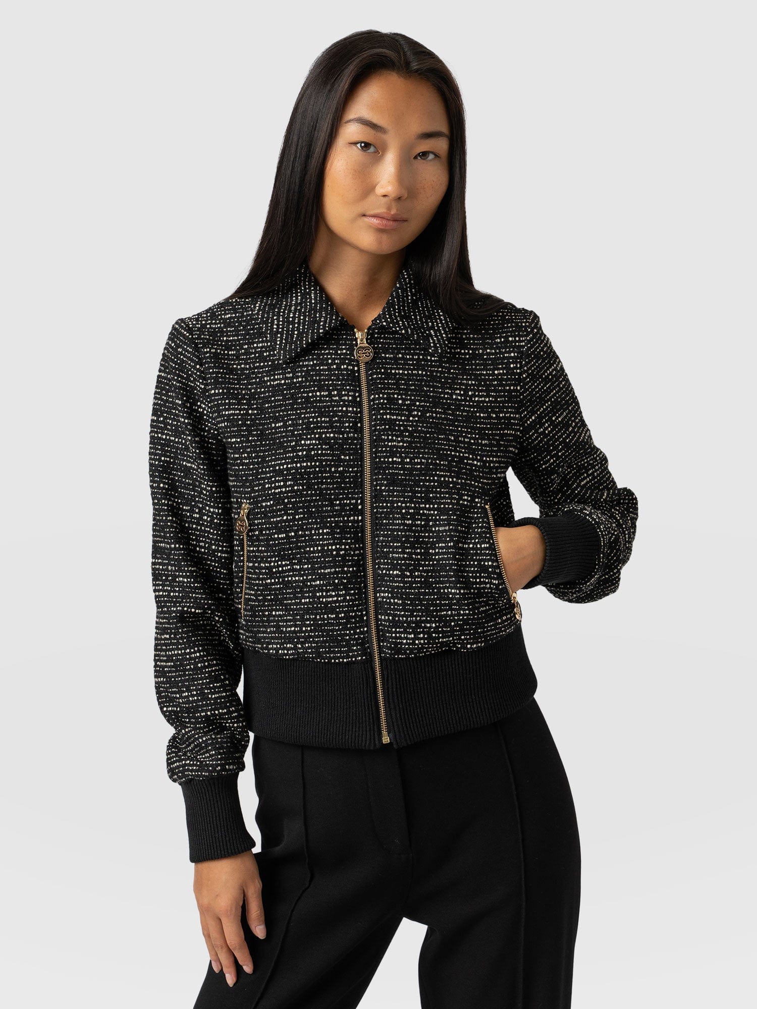 Melrose Jacket Black - Women's Jackets | Saint + Sofia® UK