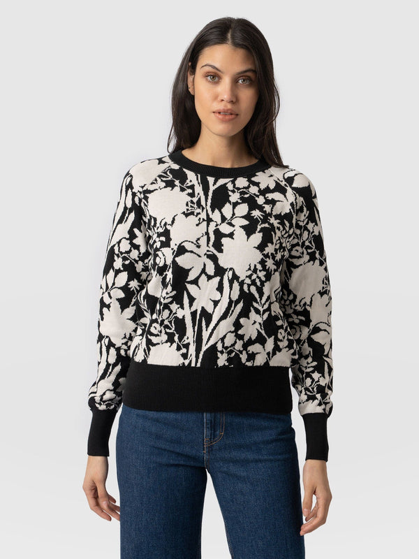 Meryl Knitted Sweater Monochrome - Women's Jumpers | Saint + Sofia® USA