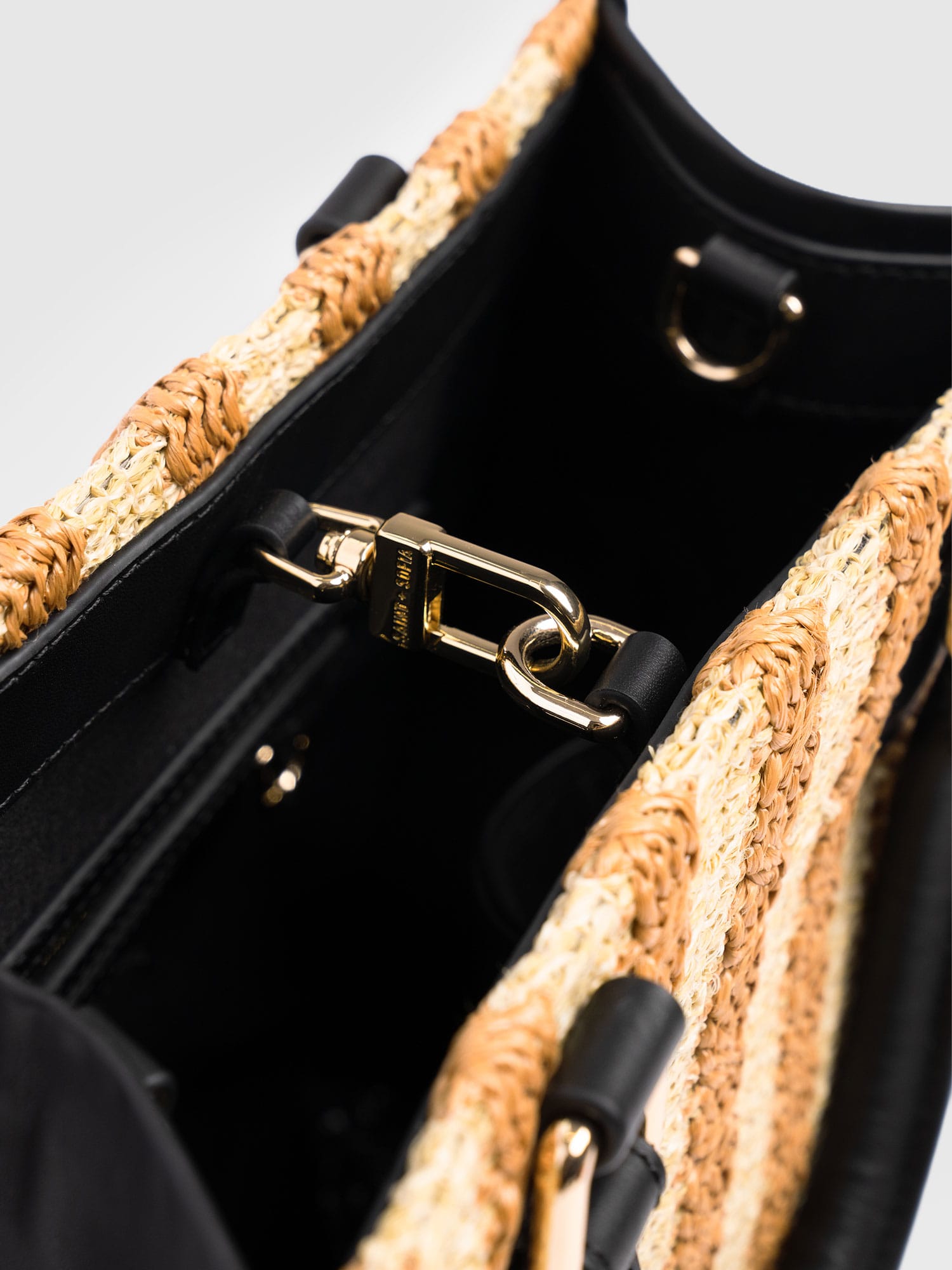 Mia Mini Tote Bag - Orange Raffia - Women's Handbags | Saint + Sofia® USA