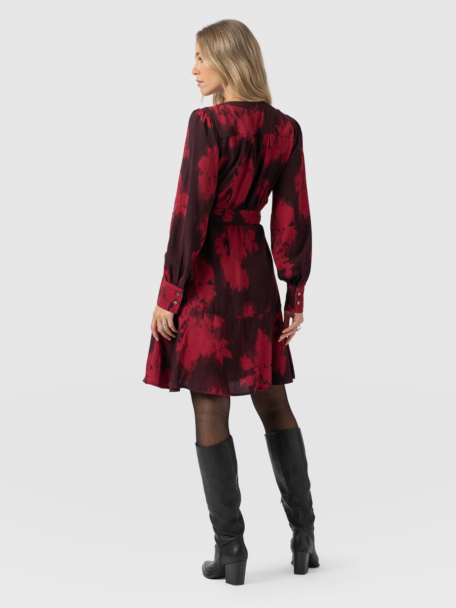 Mini Adaline Zip Up Dress - Pink Fade Floral - Women's Dresses | Saint + Sofia® USA