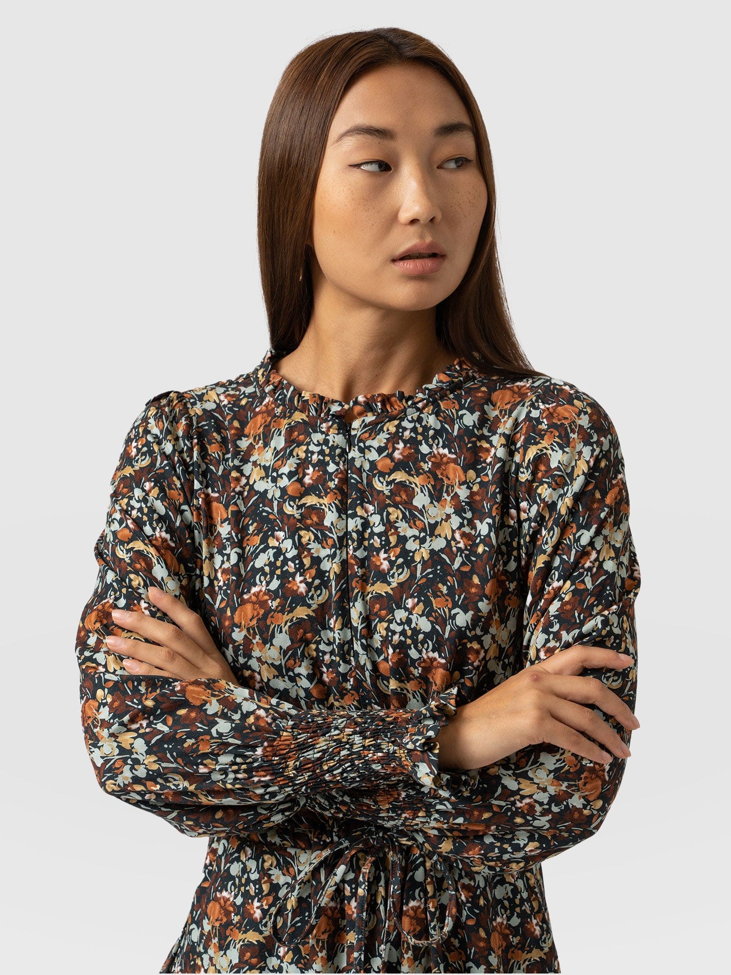 Mini Olivia Zip Up Dress Blue Speckled Fire Women's Dresses Saint