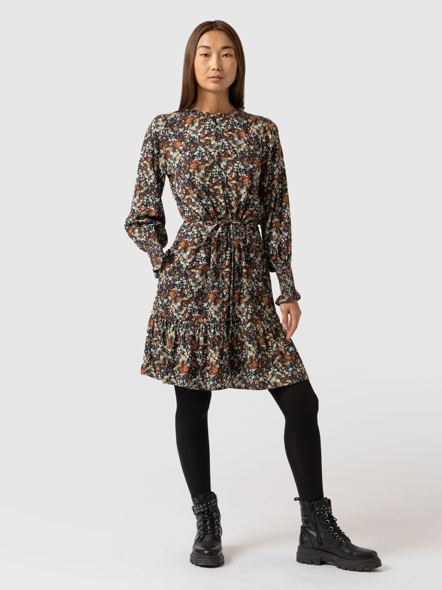 Mini Olivia Zip Up Dress Blue Speckled Fire - Women's Dresses | Saint + Sofia® USA