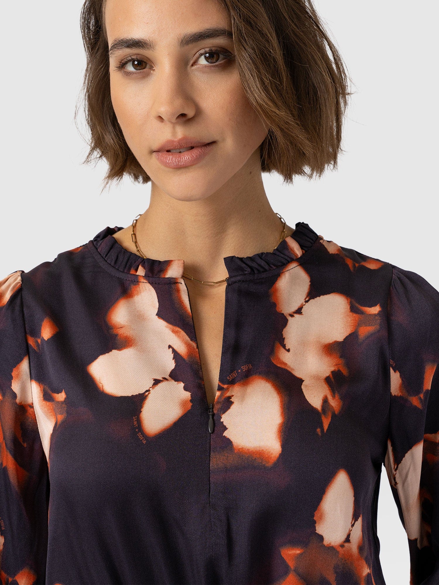 Mini Olivia Zip Up Dress Orange Aurora - Women's Dresses | Saint + Sofia® US