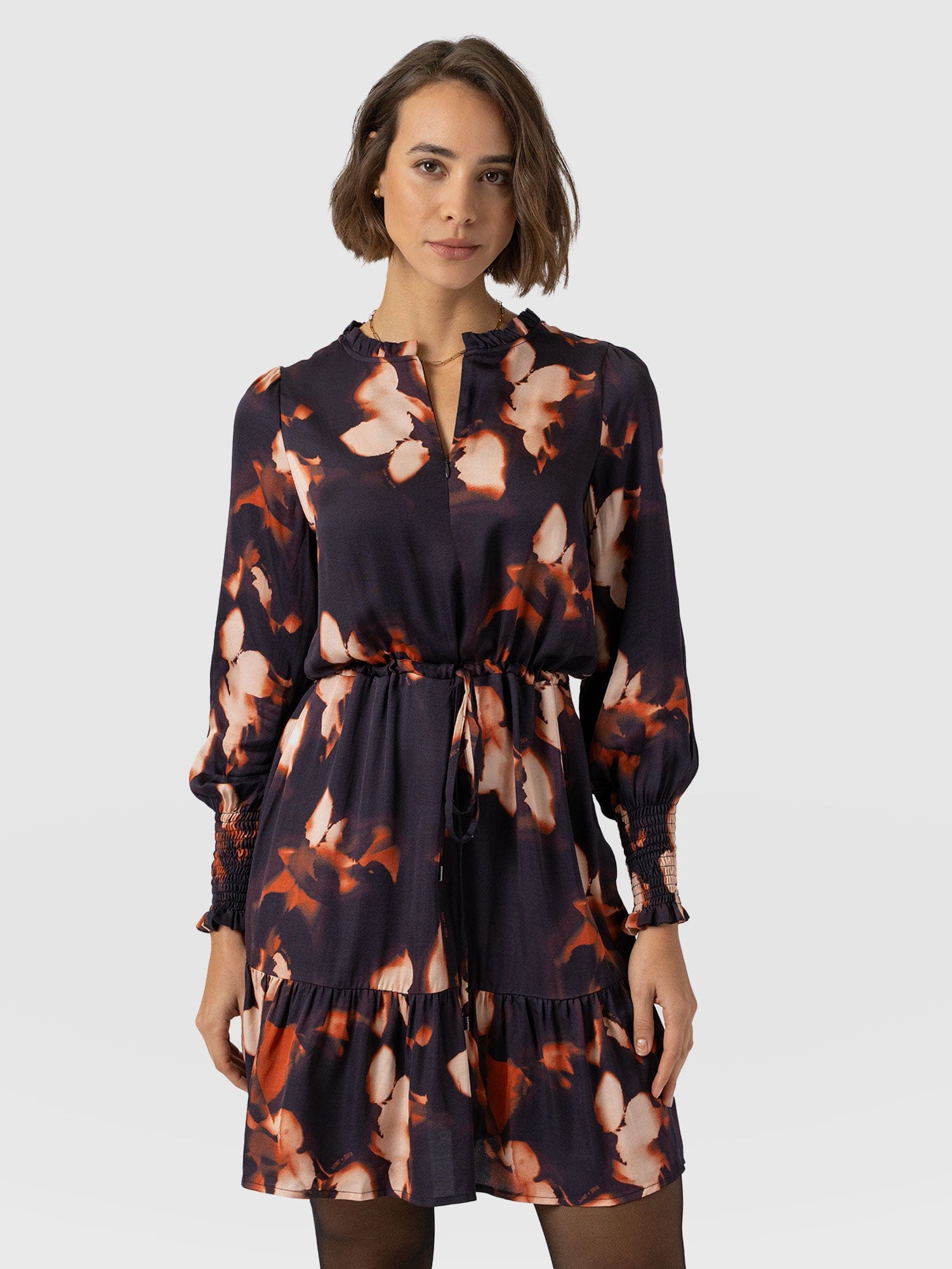 Mini Olivia Zip Up Dress Orange Aurora - Women's Dresses | Saint + Sofia® US