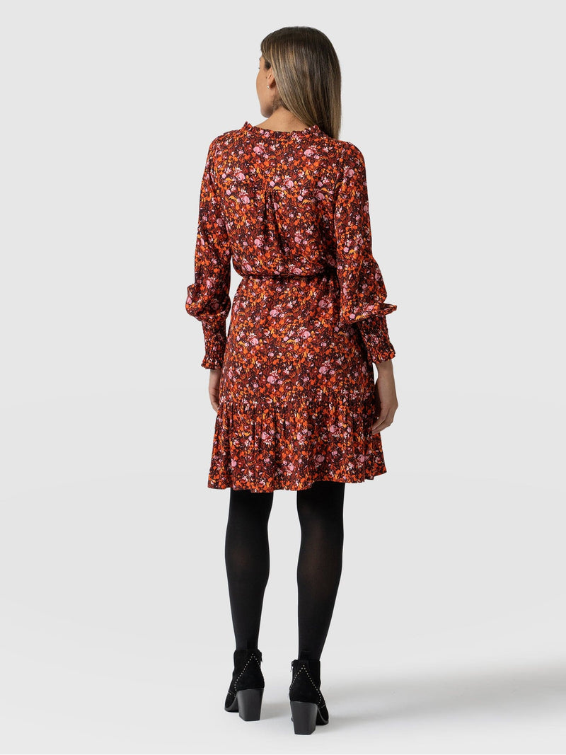 Mini Olivia Zip Up Dress Red Speckled Fire - Women's Dresses | Saint + Sofia® USA