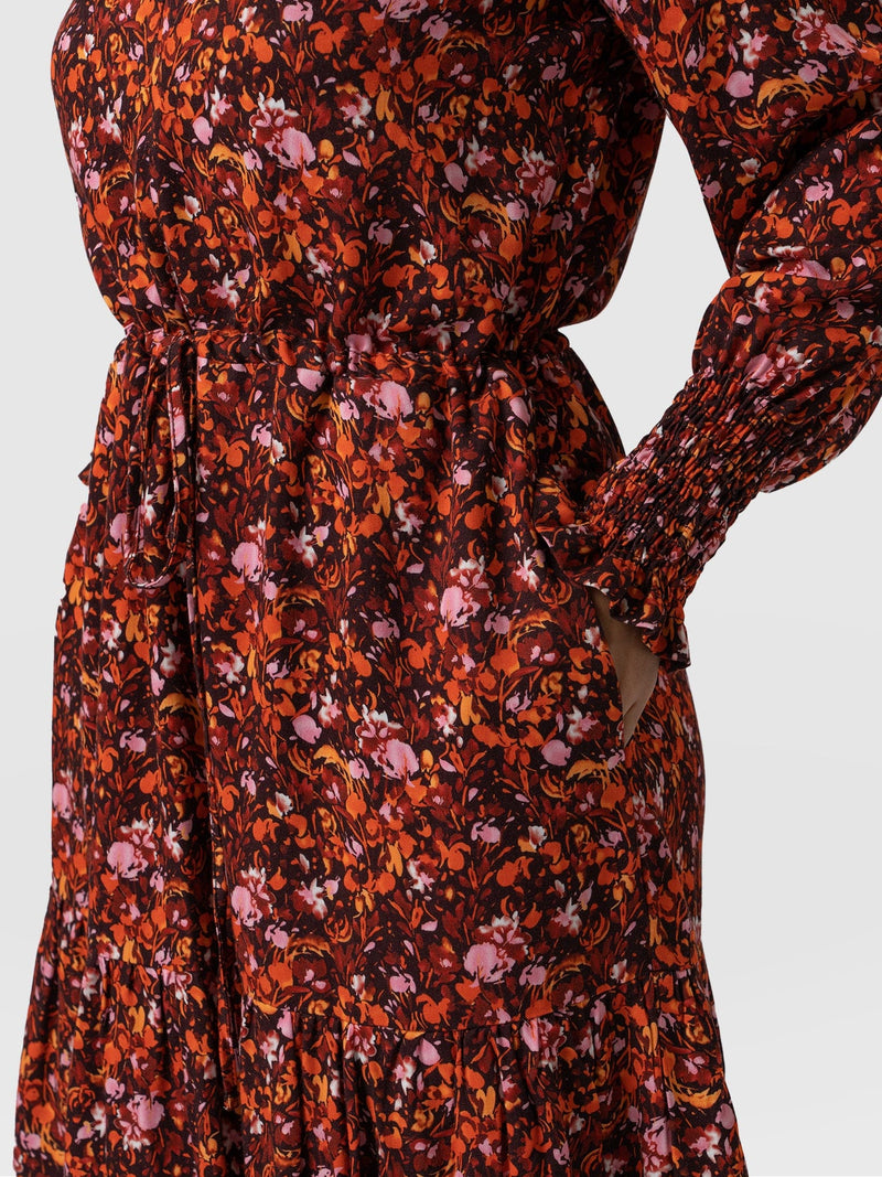 Mini Olivia Zip Up Dress Red Speckled Fire - Women's Dresses | Saint + Sofia® USA