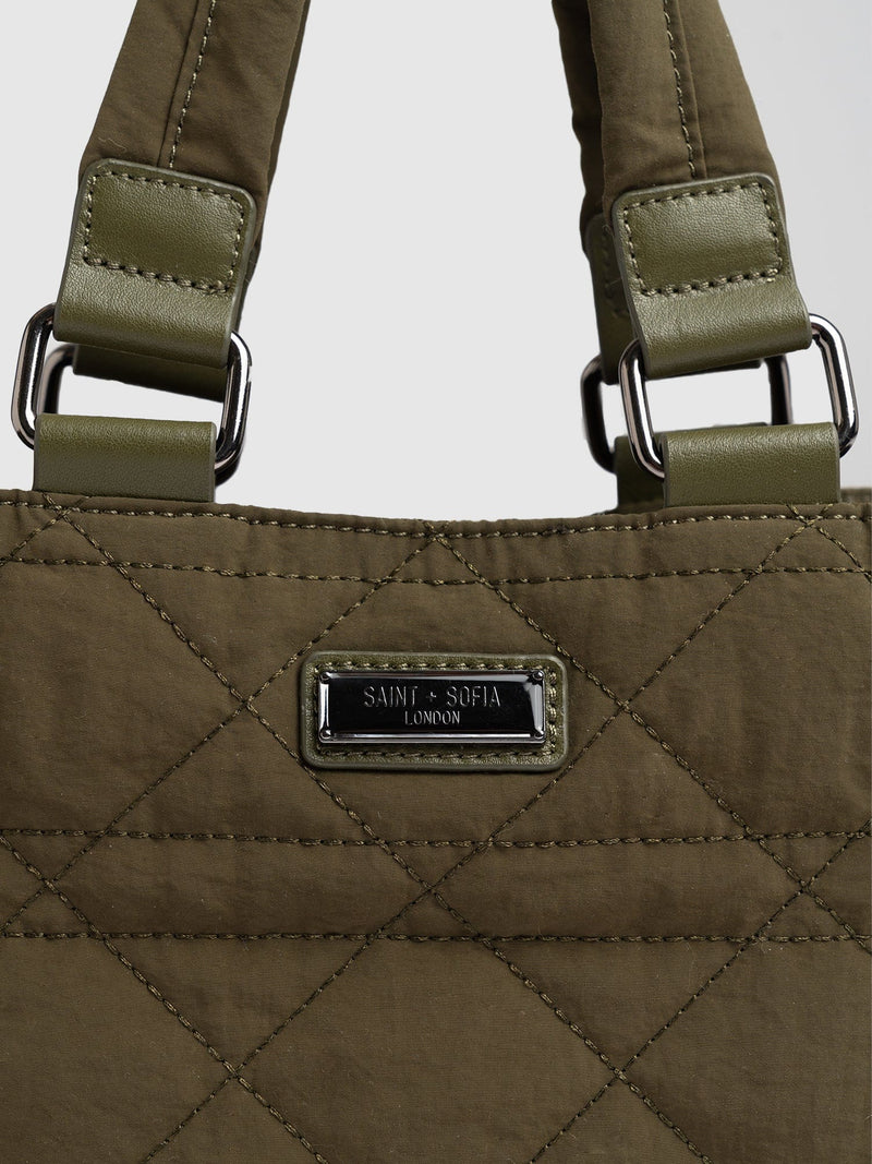 Mini Penny Tote Bag Khaki - Women's Bags | Saint + Sofia® US