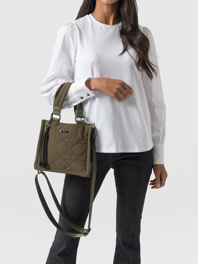 Mini Penny Tote Bag Khaki - Women's Bags | Saint + Sofia® US