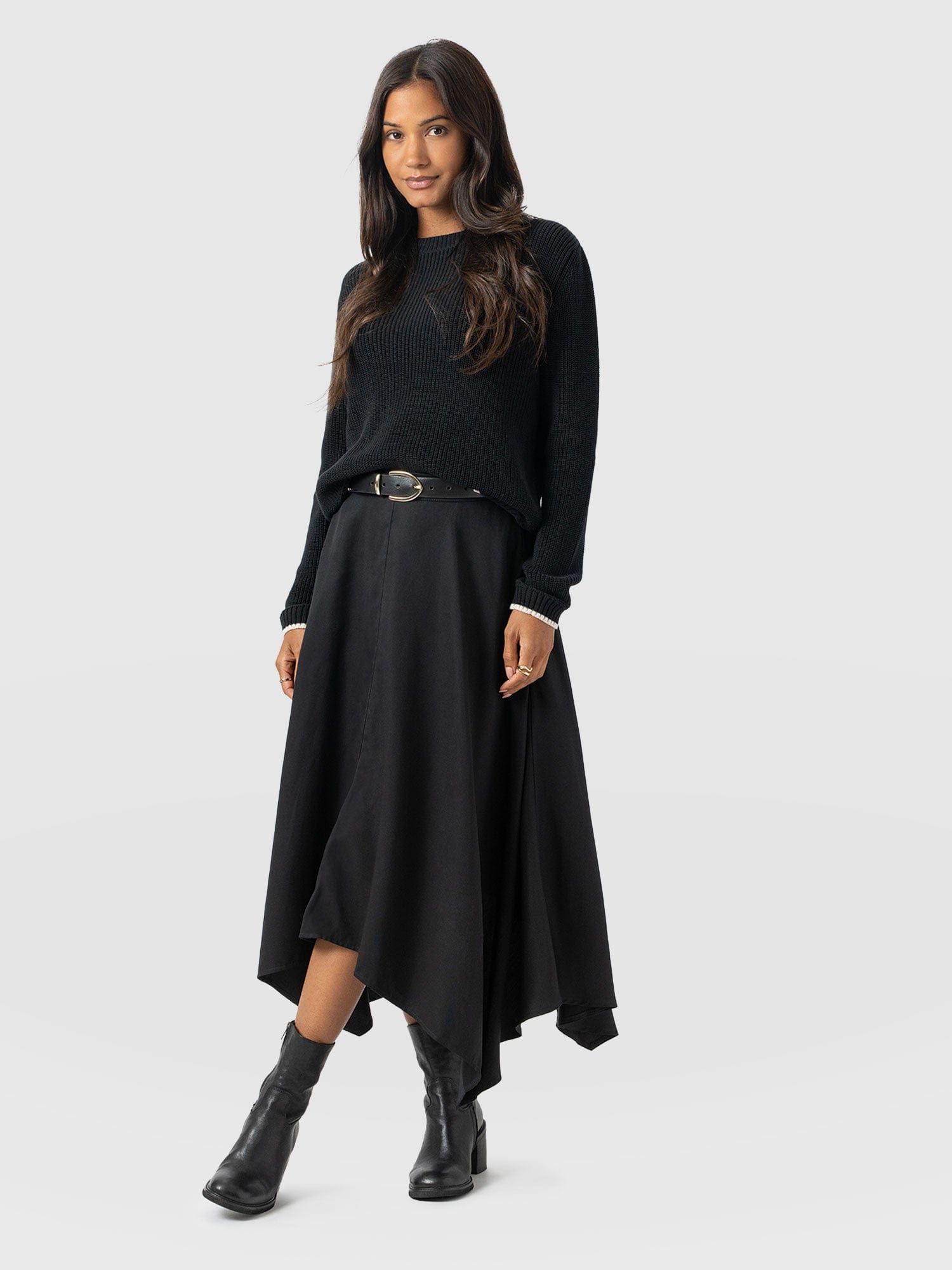 Noho Skirt Black - Women's Skirts | Saint + Sofia® USA