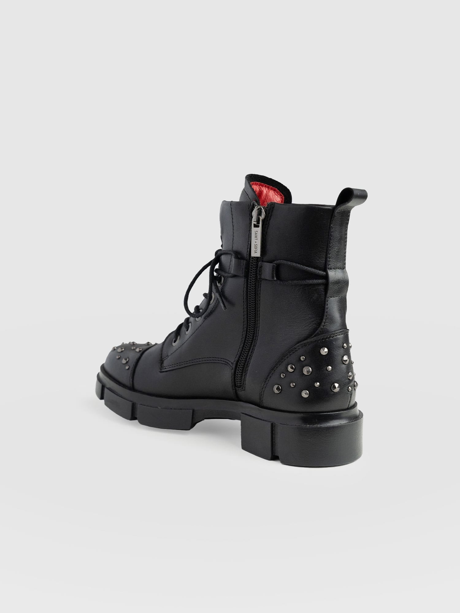 Noho Studded Boot Black - Women's Leather Boots | Saint + Sofia® US