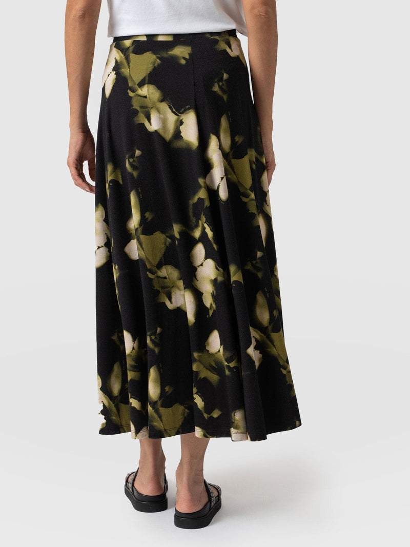 Nora A-Line Skirt Green Aurora - Women's Skirts | Saint + Sofia® USA