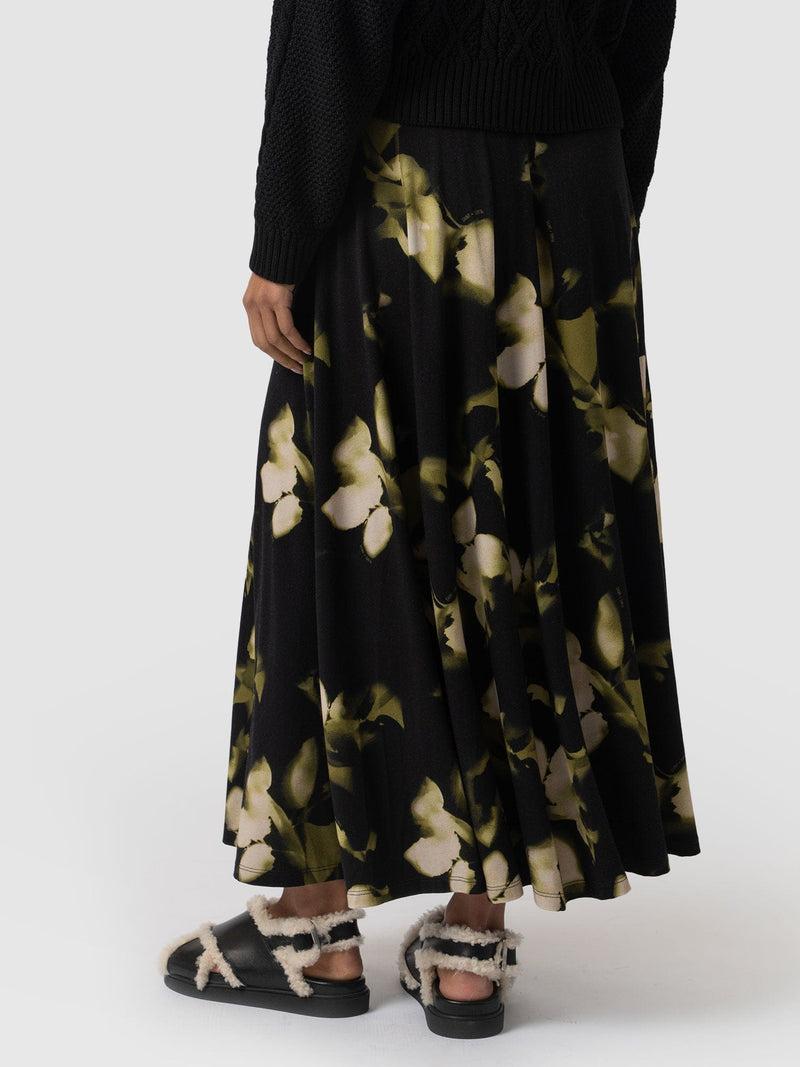 Nora A-Line Skirt Green Aurora - Women's Skirts | Saint + Sofia® USA