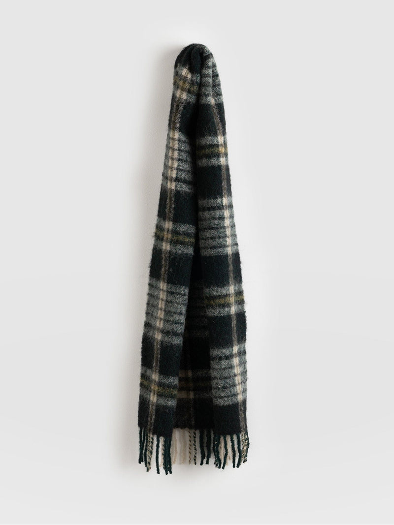 Nora Check Scarf Green - Women's Scarf | Saint + Sofia® USA