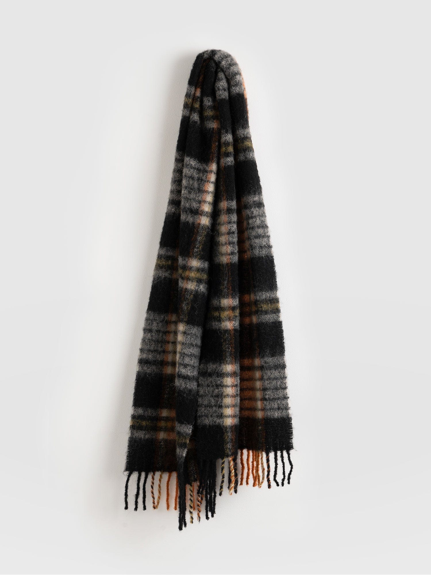 Nora Check Scarf Orange - Women's Scarf | Saint + Sofia® USA