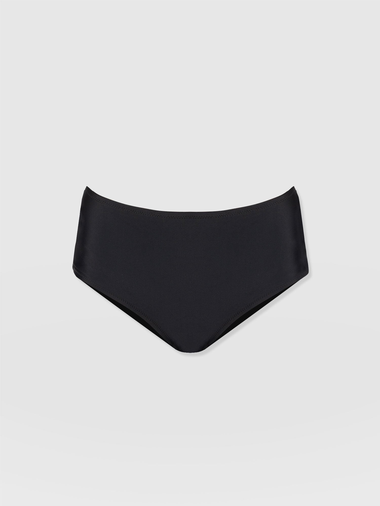 Nova High Waisted Bikini Bottom Black - Women's Swimwear | Saint + Sofia® USA