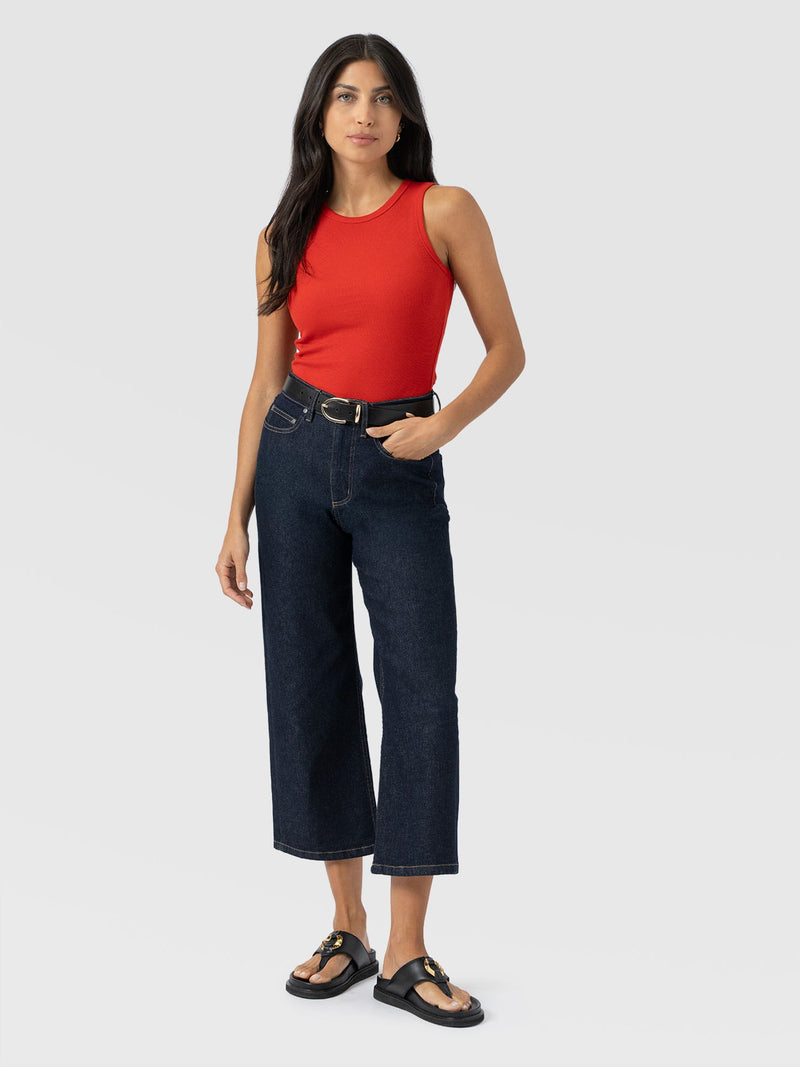 Nova Racer Vest - Burnt Orange - Women's T-shirts | Saint + Sofia® USA