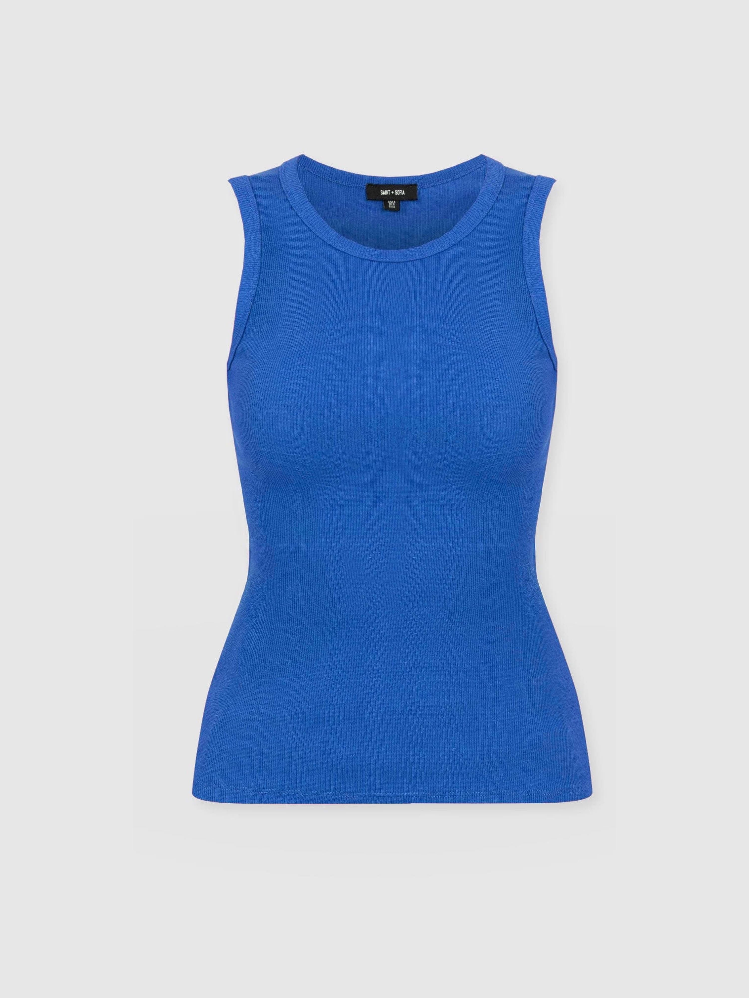 Nova Racer Vest - Cobalt Blue - Women's T-shirts | Saint and Sofia® USA