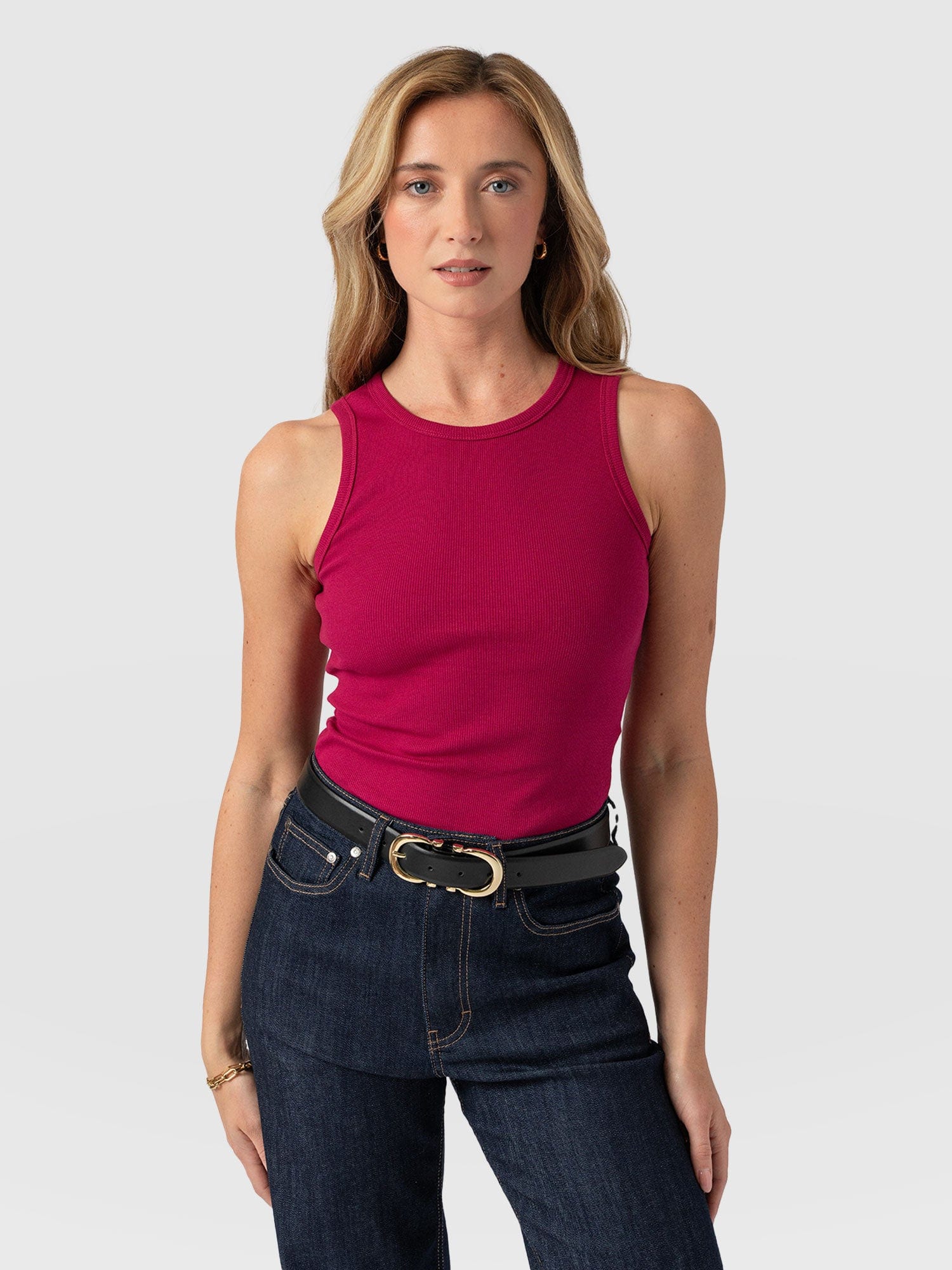 Nova Racer Vest Fuchsia  Pink - Women's Vests | Saint + Sofia® US