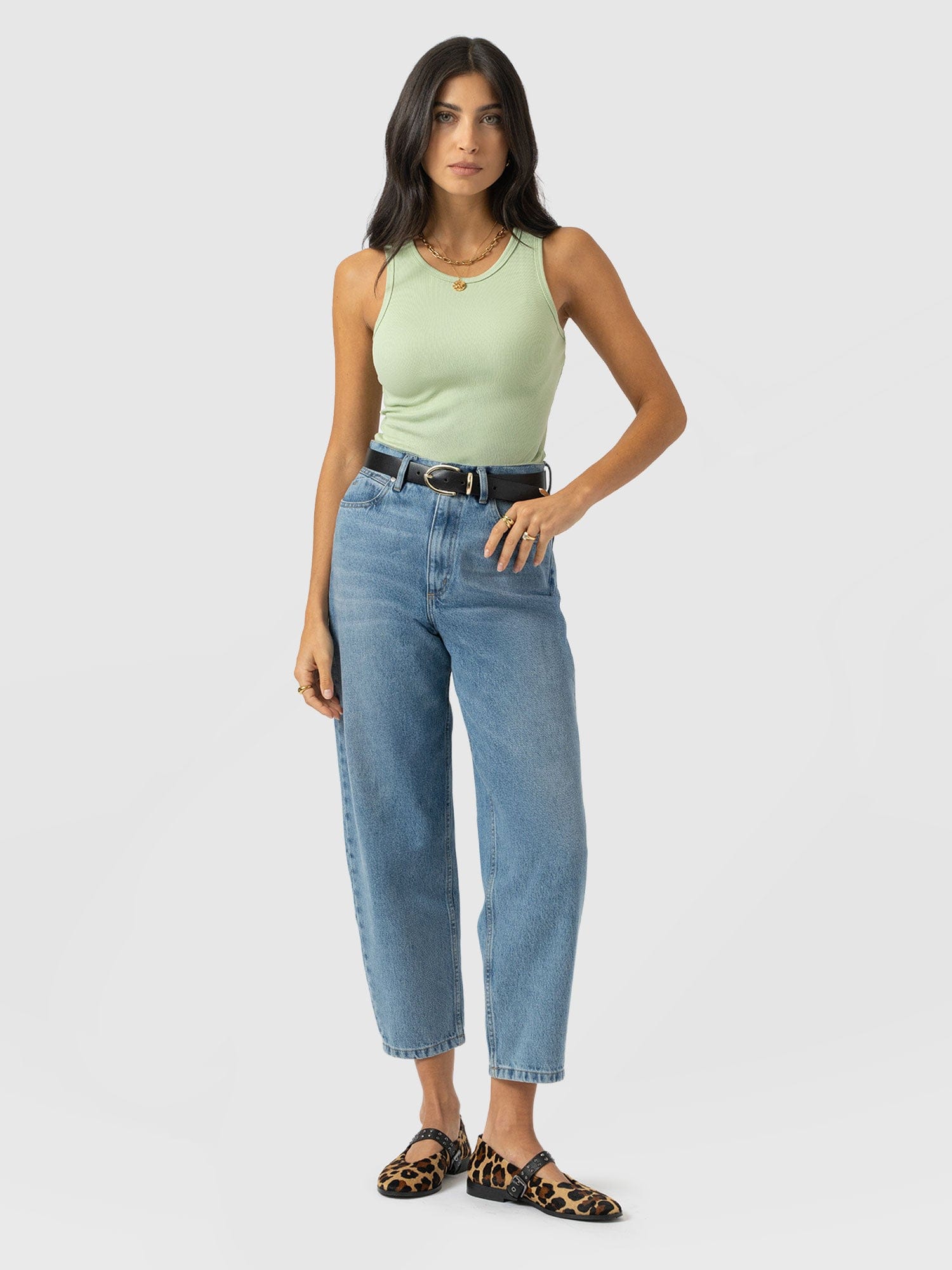 Nova Racer Vest - Mint - Women's T-shirts | Saint + Sofia® USA
