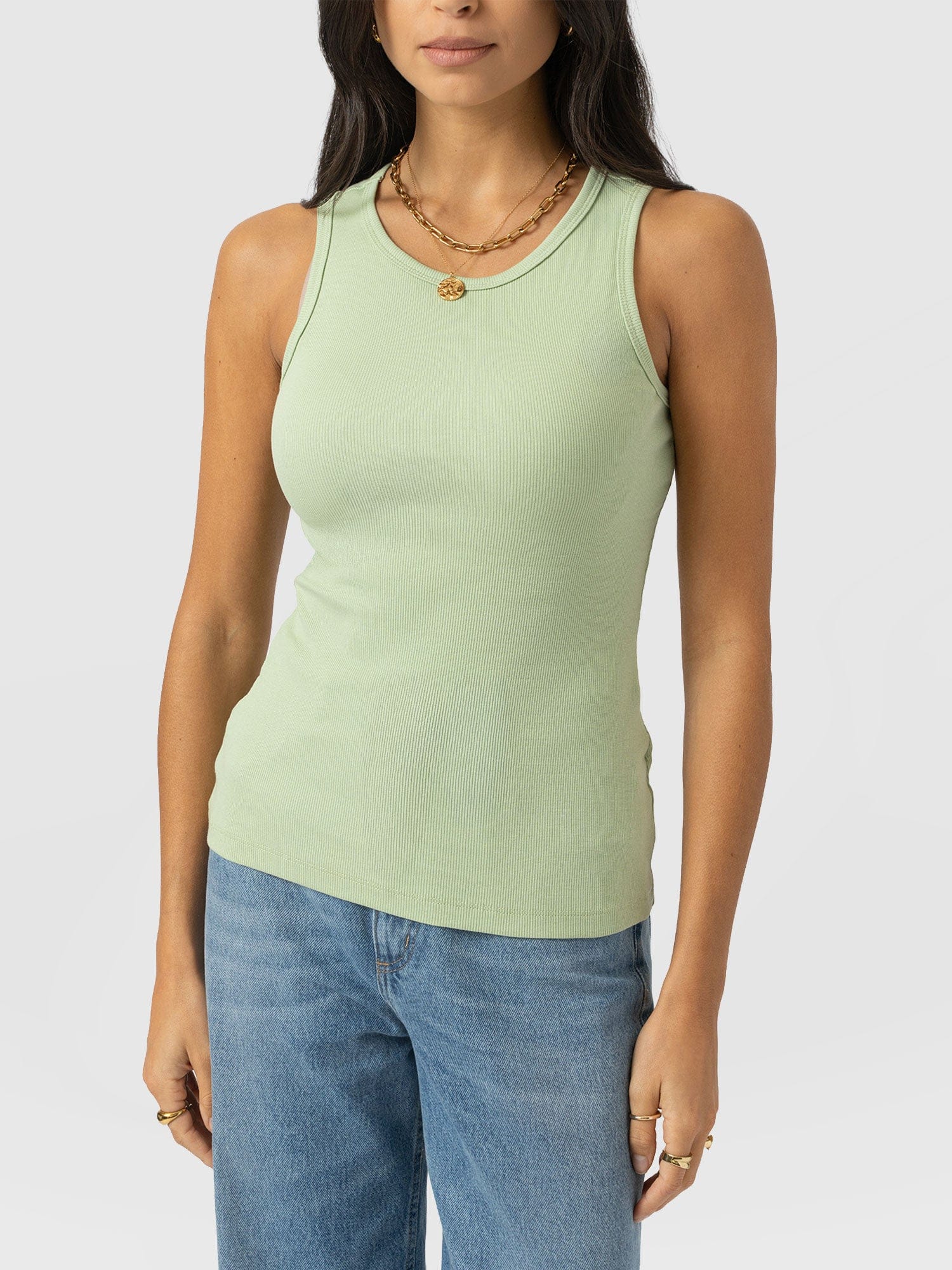 Nova Racer Vest - Mint - Women's T-shirts | Saint + Sofia® USA