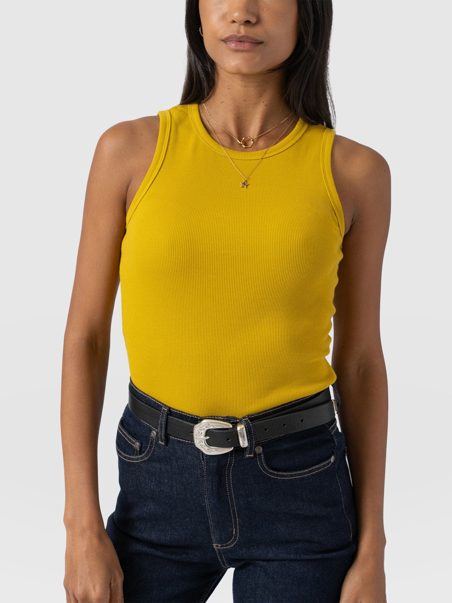 Nova Racer Vest - Mustard - Women's Vests | Saint + Sofia® USA