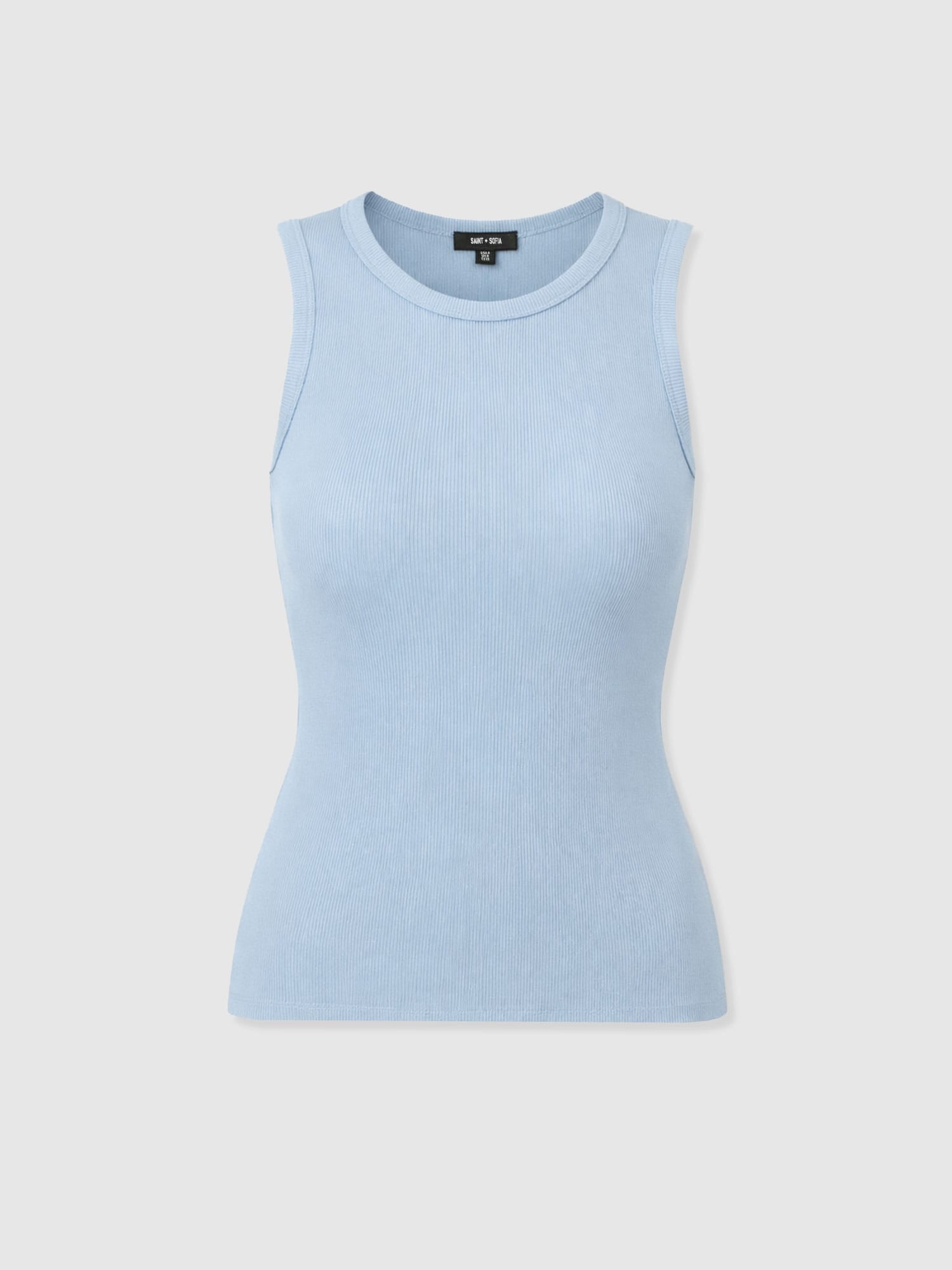 Nova Racer Vest - Powder Blue - Women's T-shirts | Saint + Sofia® USA