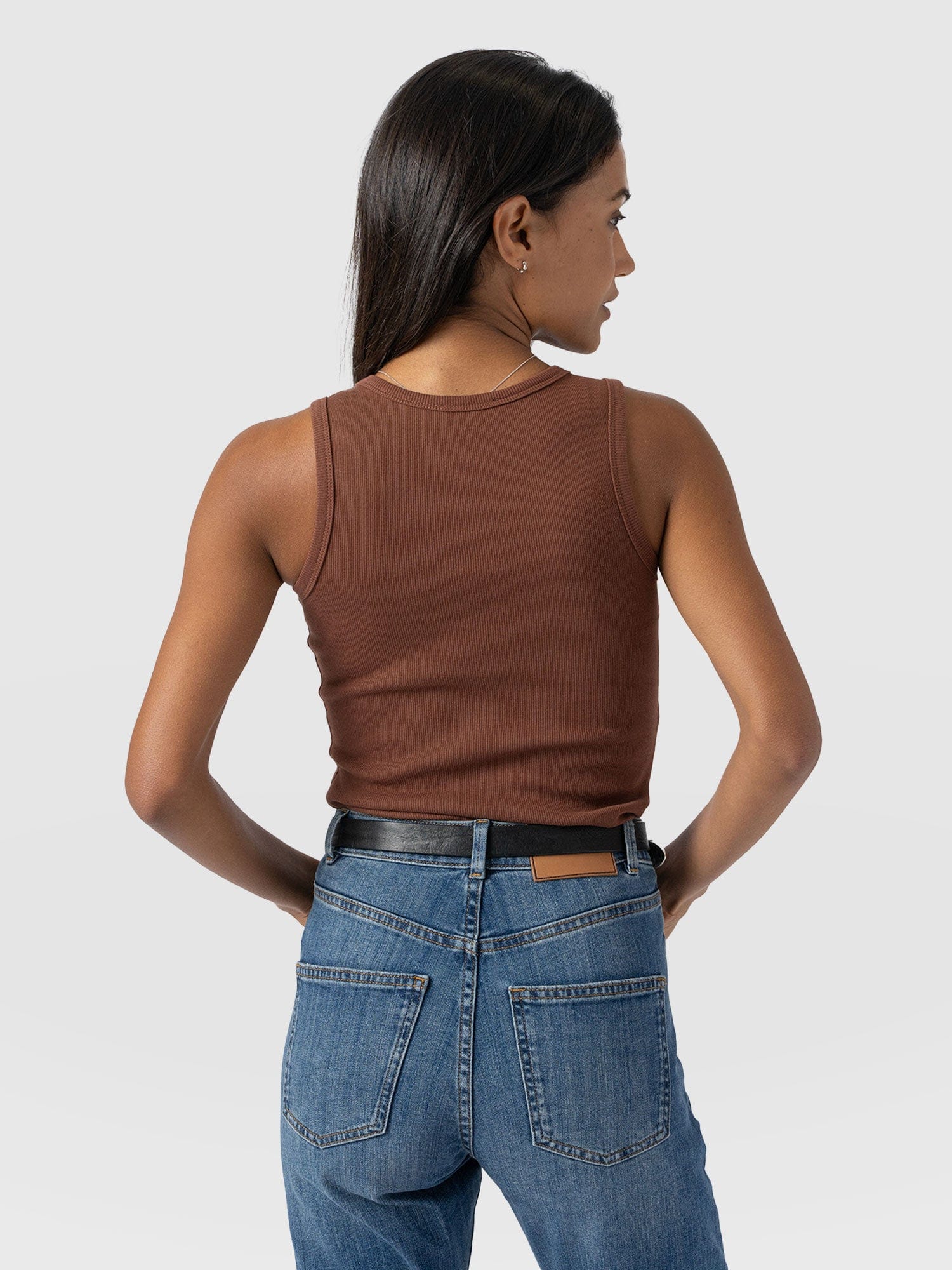 Nova Racer Vest - Russet Brown - Women's Vests | Saint + Sofia® USA