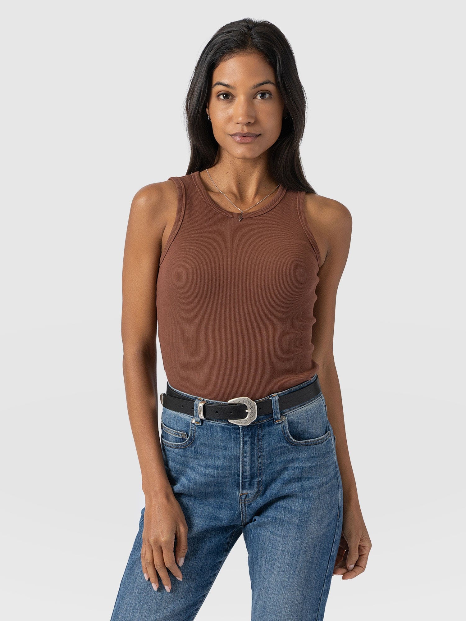 Nova Racer Vest - Russet Brown - Women's Vests | Saint + Sofia® USA